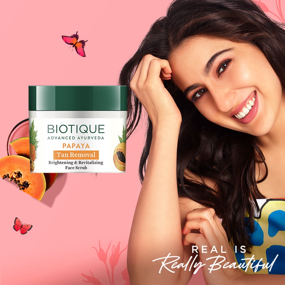 PAPAYA Tan Removal Brightening & Revitalizing Face Scrub