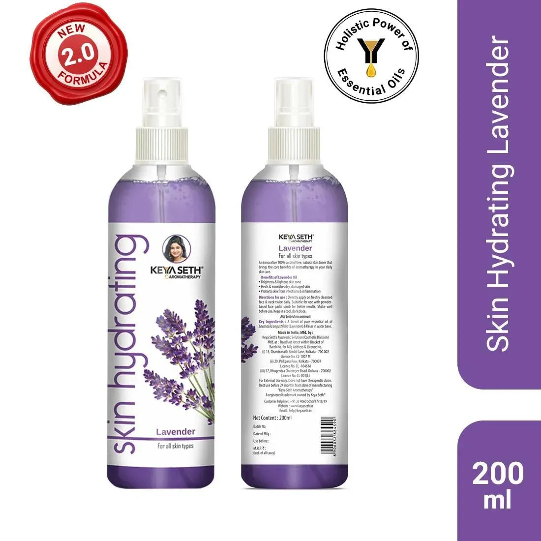 Skin Hydrating Lavender Toner, Combination Skin, Soothing, Oil Control, Anti Inflammatory, Age Spots, Alcohol Free, Combination Skin 250g
