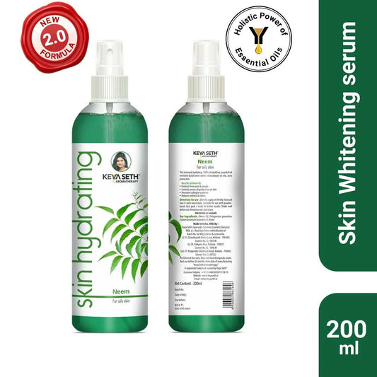 Skin Hydrating Neem Toner, Oily & Ance Prone Skin, Tulsi, Oil Control, Reduce Redness, Calms Acne Breakout, Alcohol Free 250g