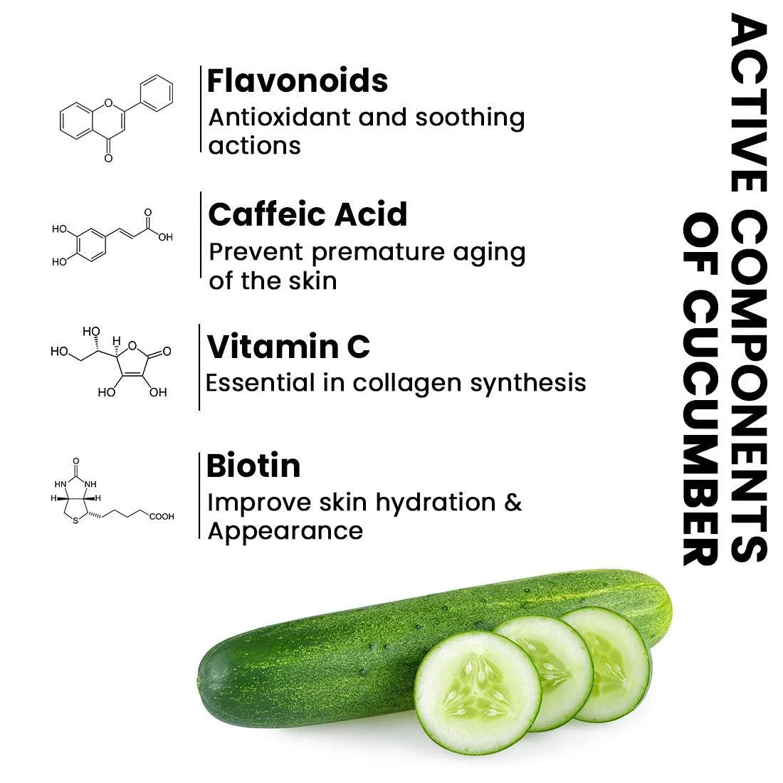 Skin Hydrating Cucumber Toner, Combination & Sensitive Skin Open Pores Tightening, Soothing, Antioxidants, Detox, Alcohol Free 250g