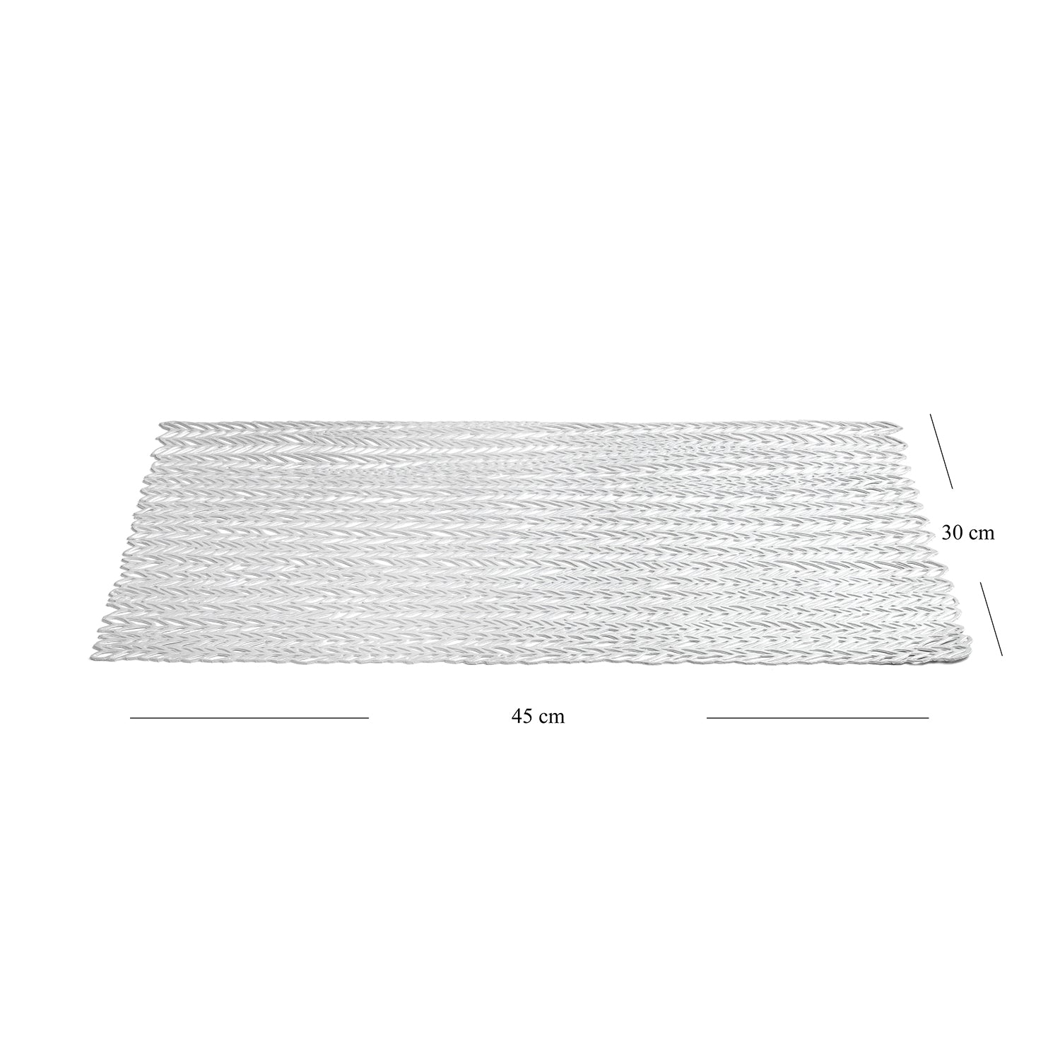 Silver Mesh Textured Placemat