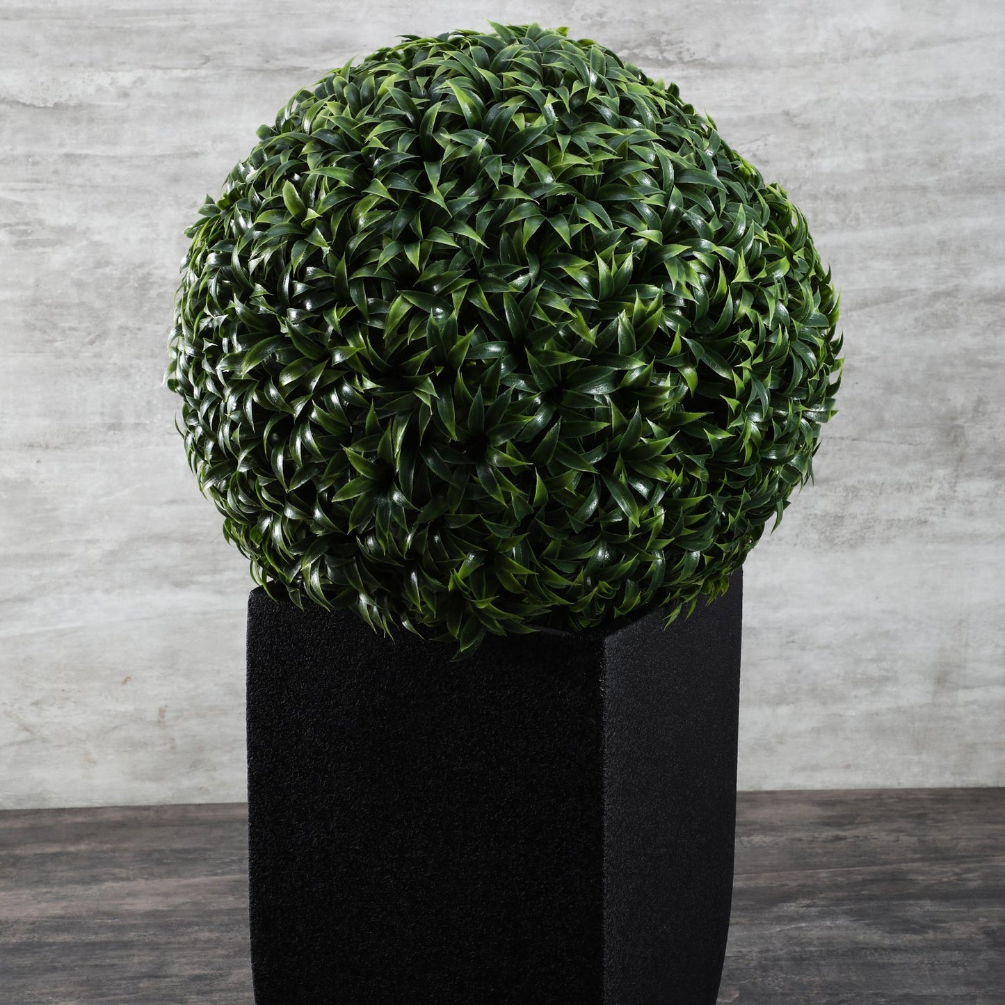 Green Faux Leafy Foliage Topiary