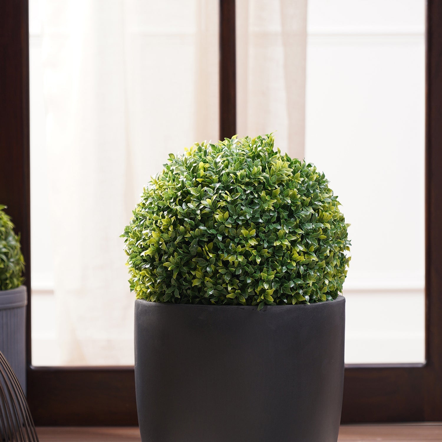 Green Faux Seagrass Ball Small