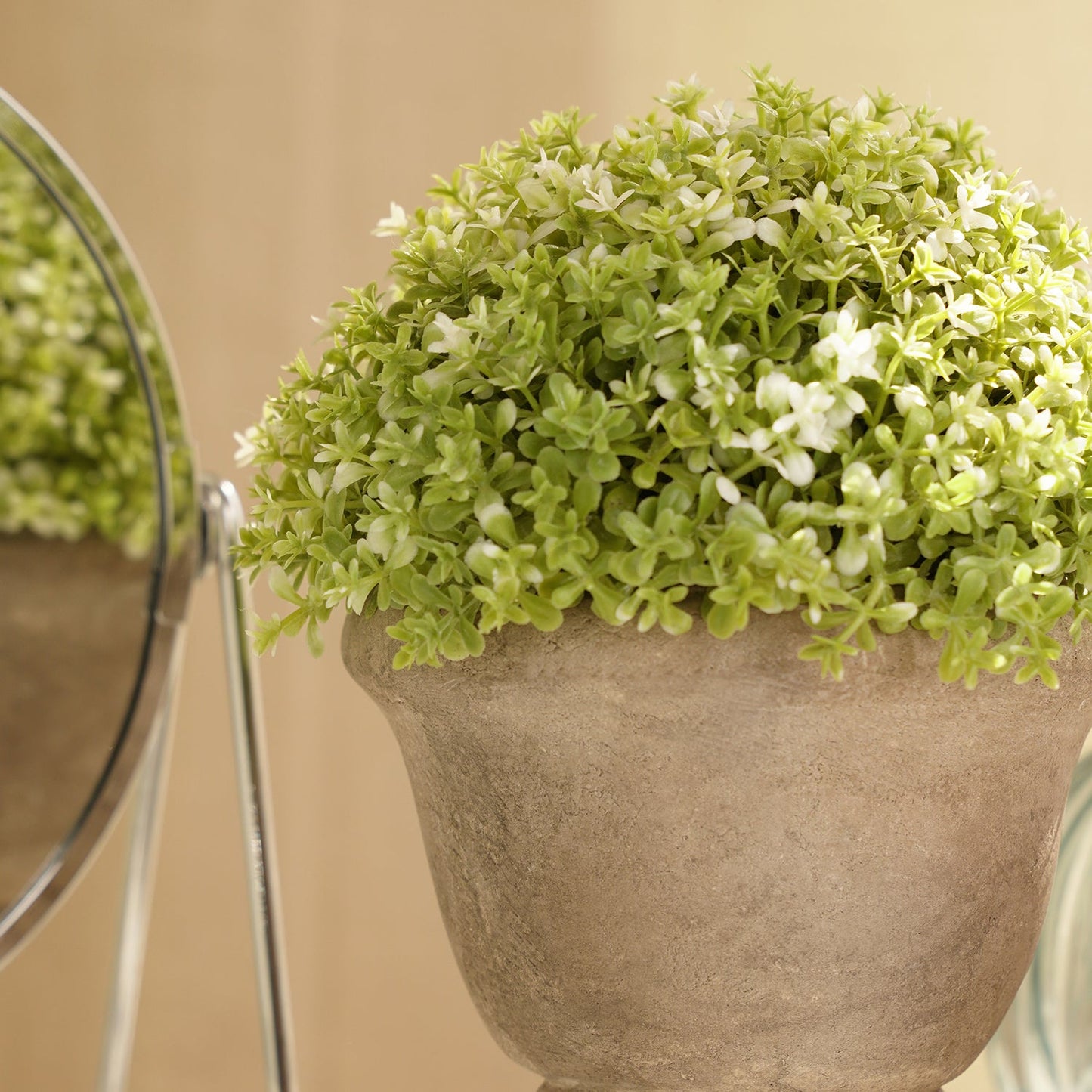 Green Faux Plant With Pot