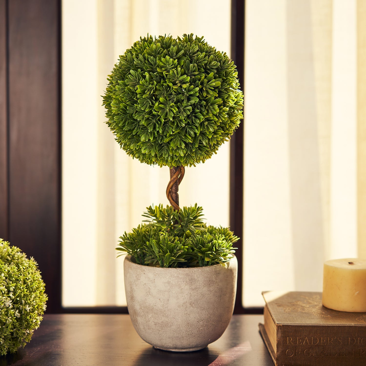 Green Artificial Plant with Pot