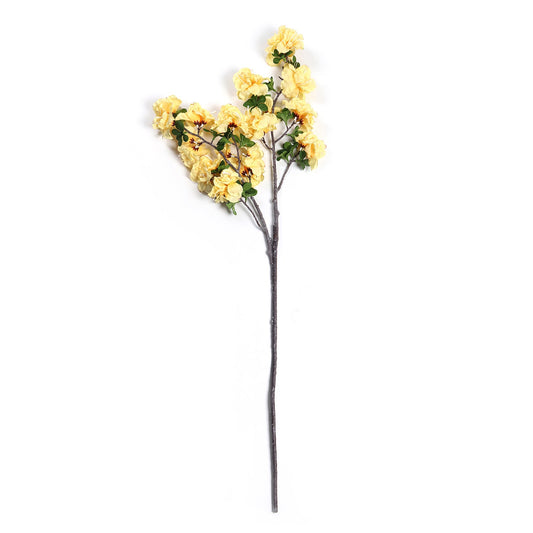 Yellow Azalea Faux Flower Stem Single