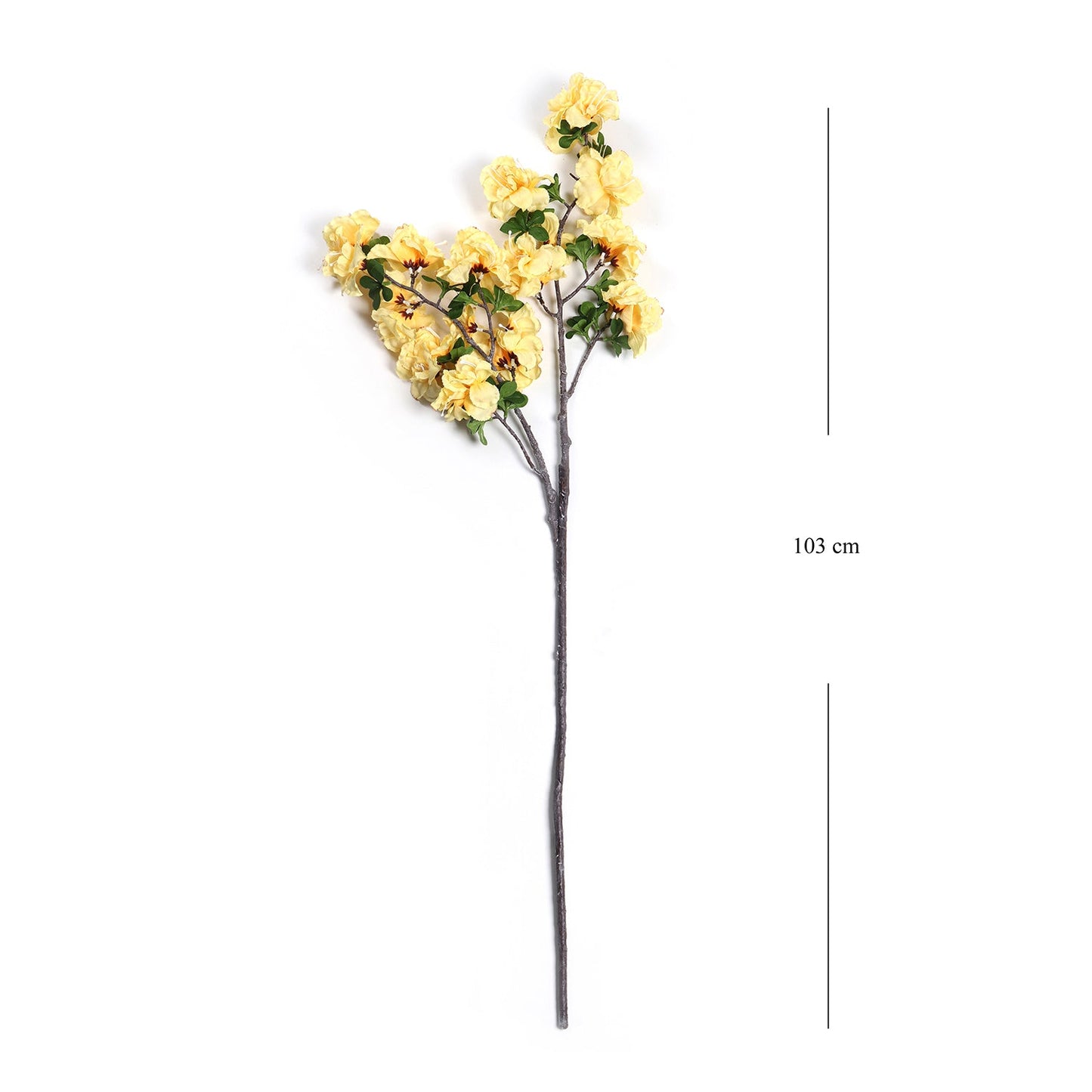 Yellow Azalea Faux Flower Stem Single