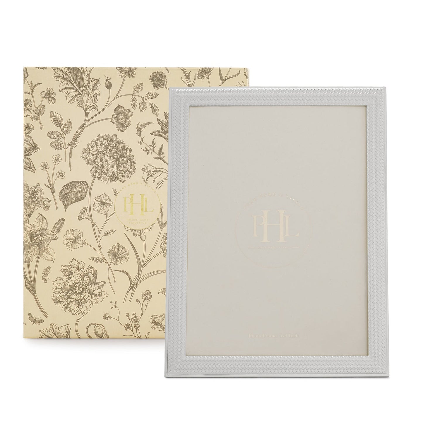 Silver Plated Weaved Metal Photo Frame - Large