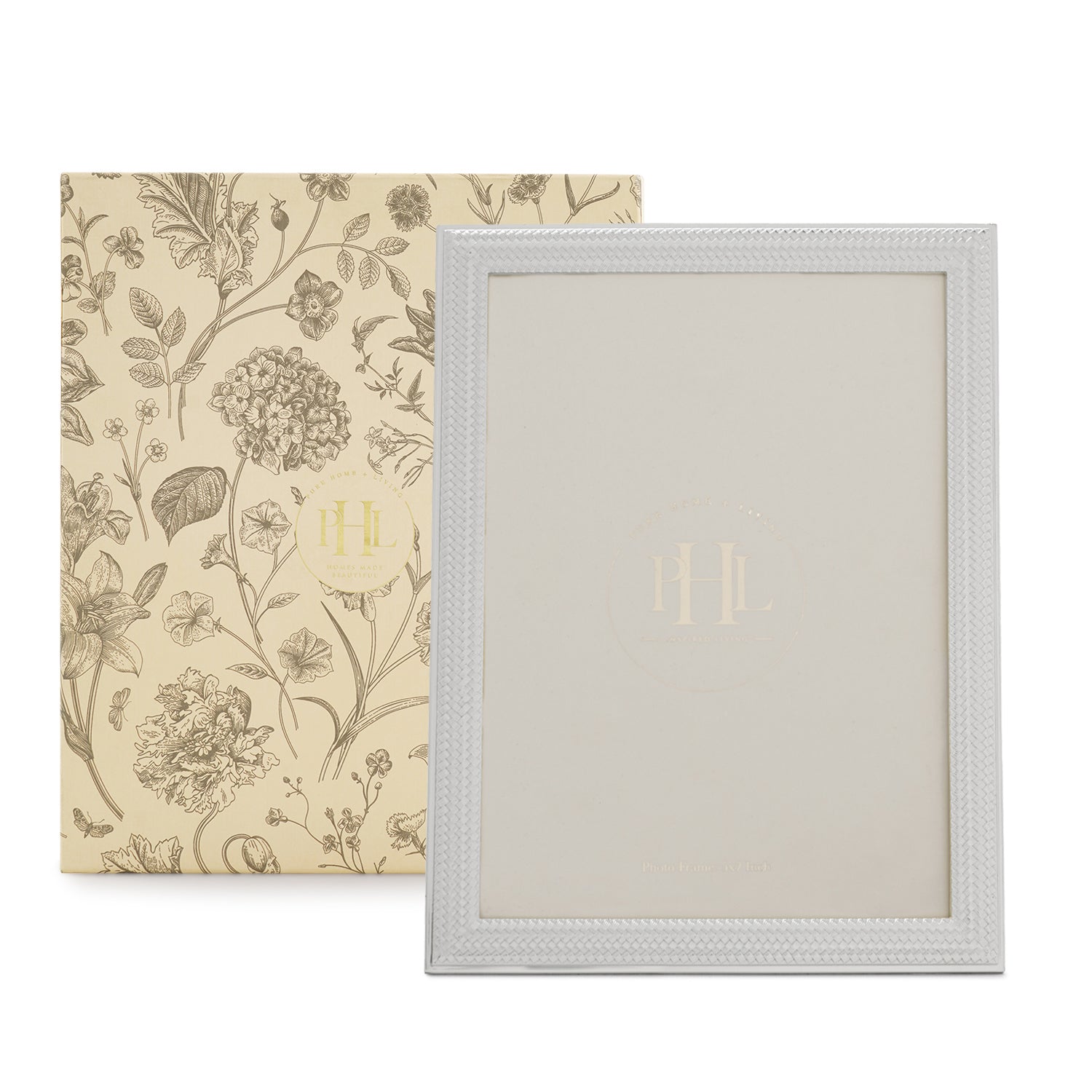 Silver Plated Weaved Metal Photo Frame - Large