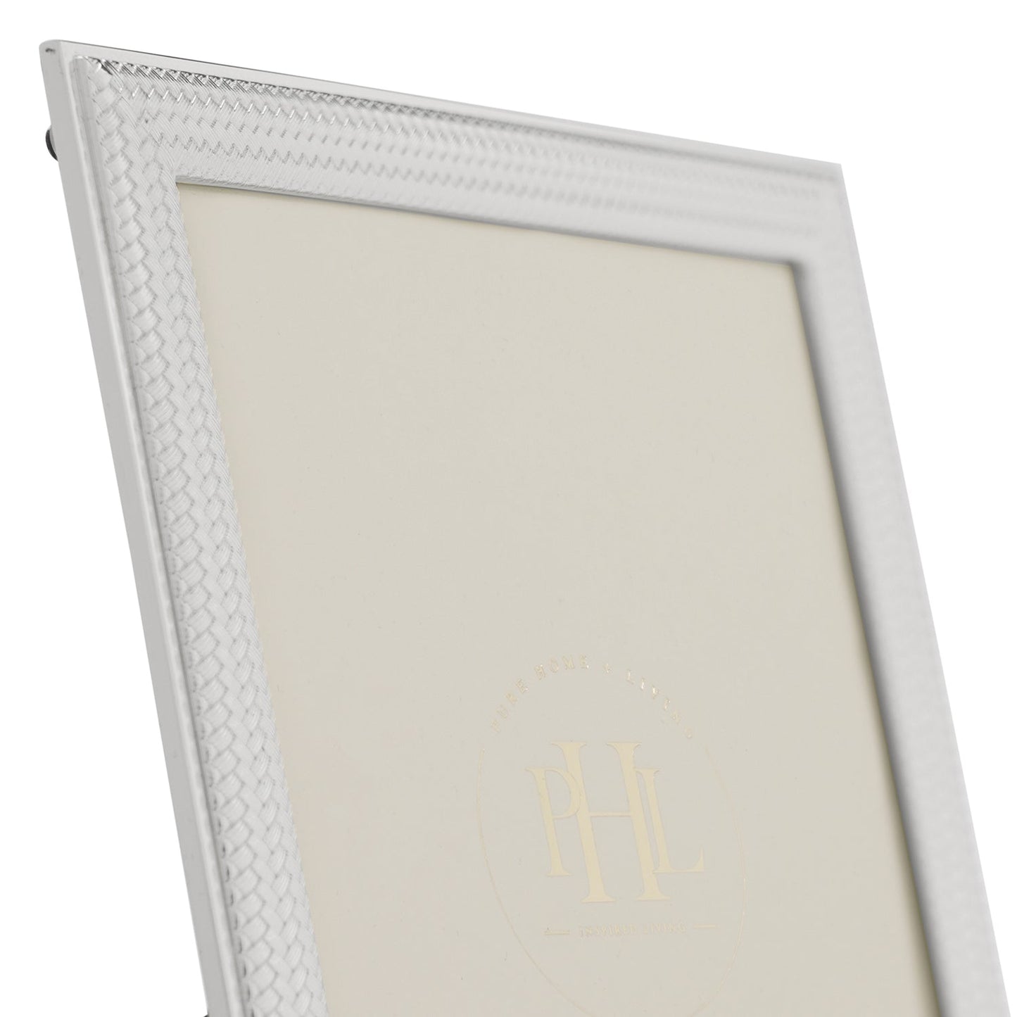 Silver Plated Weaved Metal Photo Frame - Large