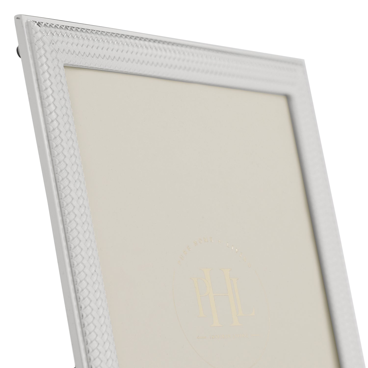 Silver Plated Weaved Metal Photo Frame - Large