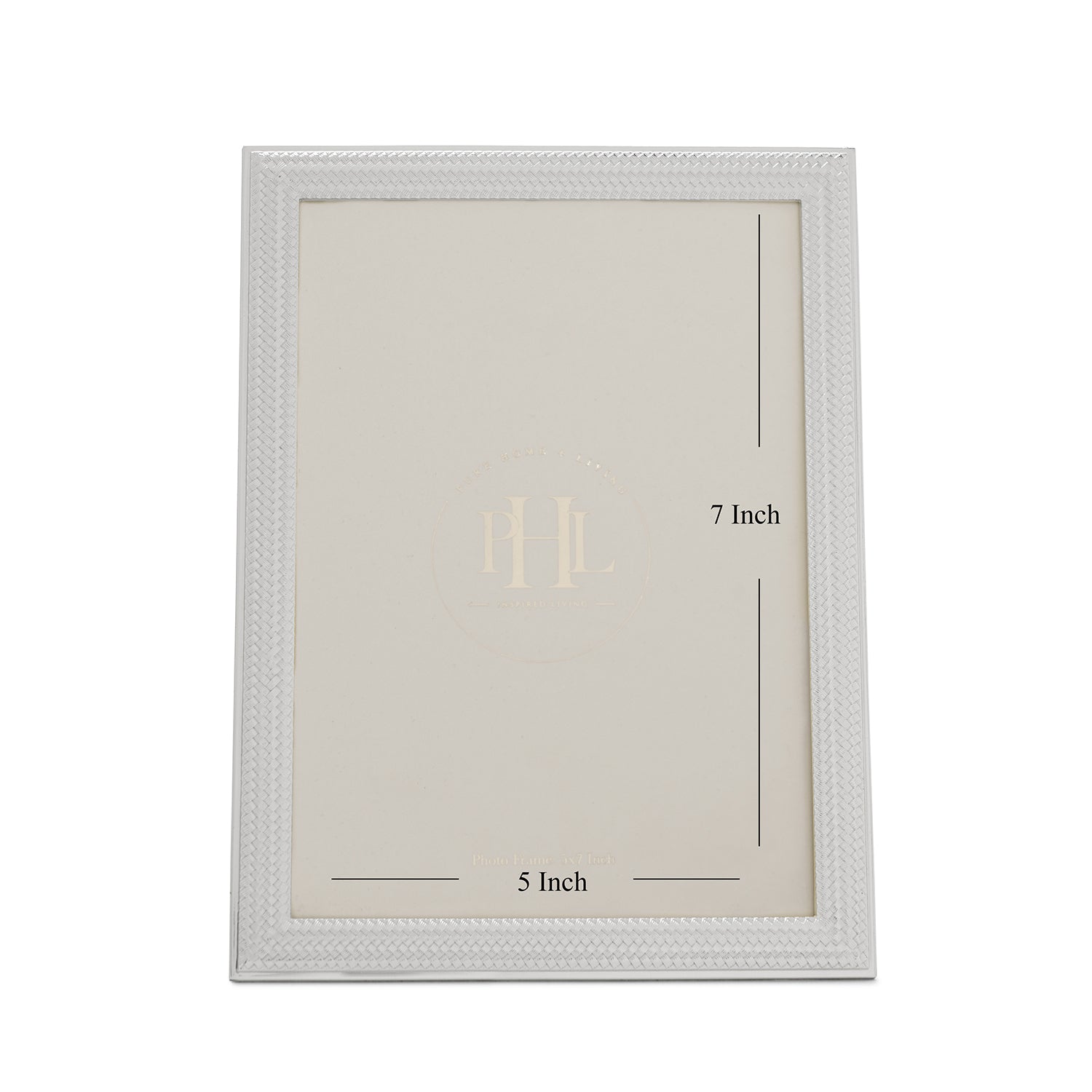 Silver Plated Weaved Metal Photo Frame - Large