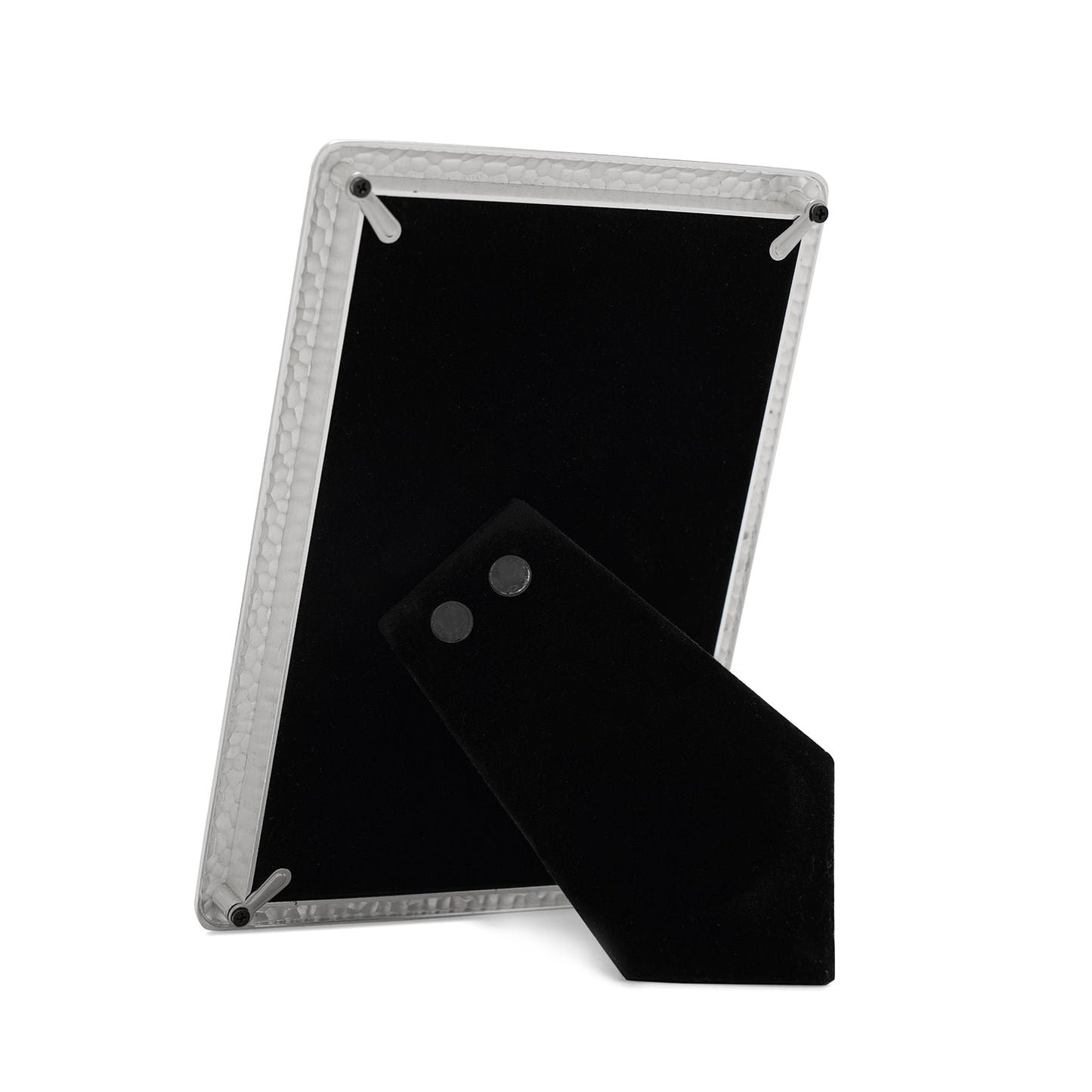 Silver Plated Hammered Metal Photo Frame - Small