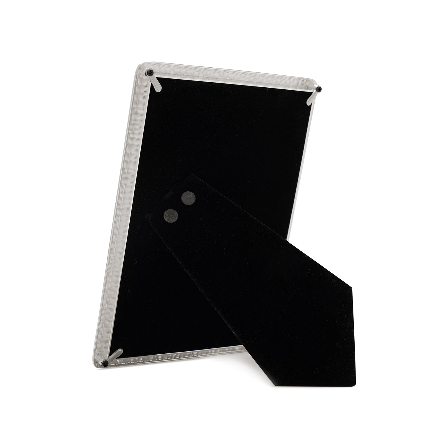 Silver Plated Hammered Metal Photo Frame - Medium