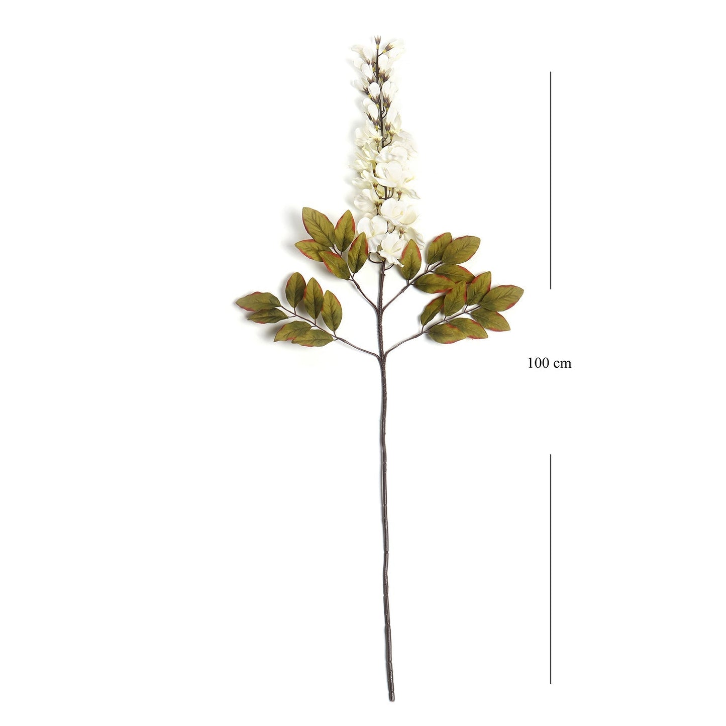 White Bean Faux Flower Stem Single