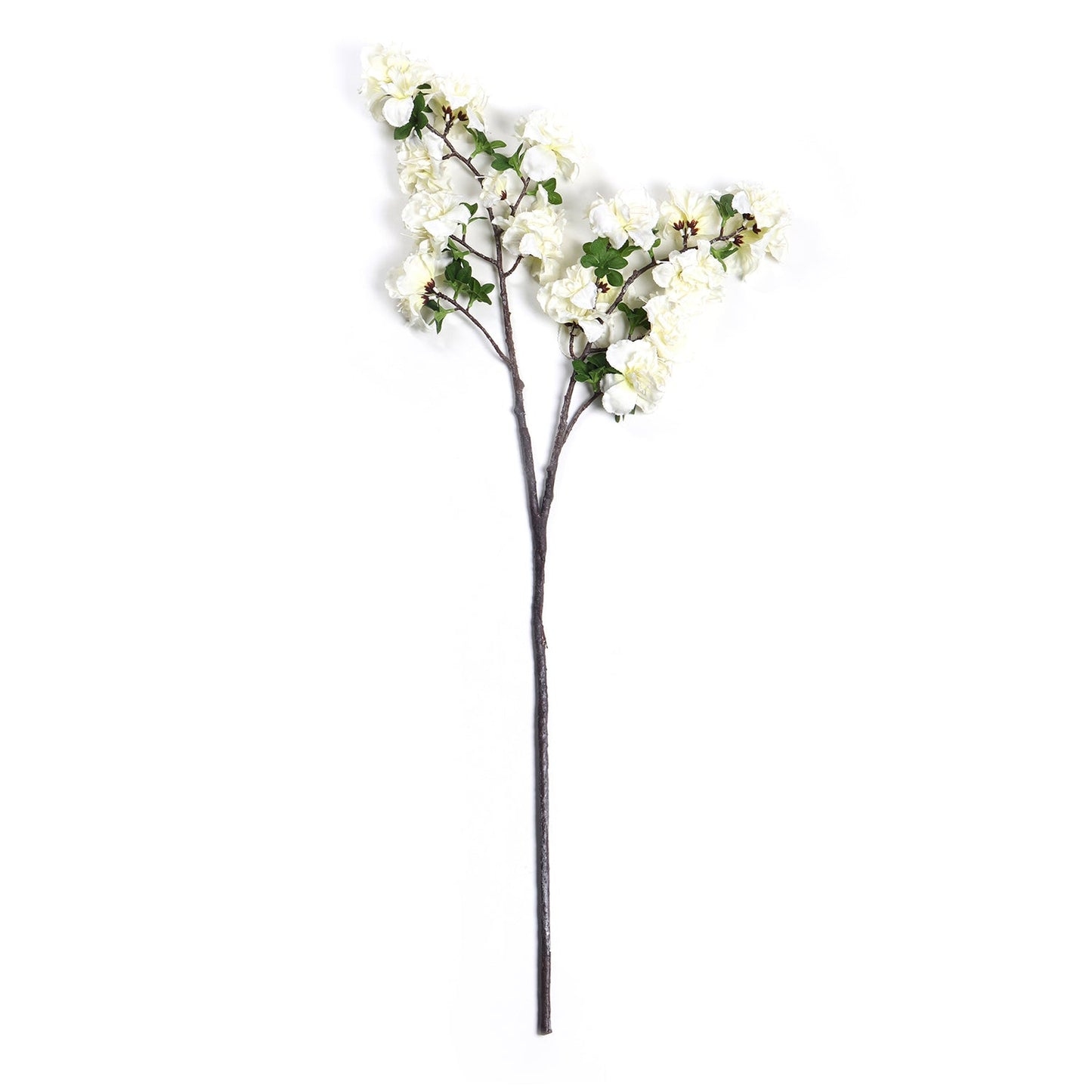White Azalea Faux Flower Stem Single