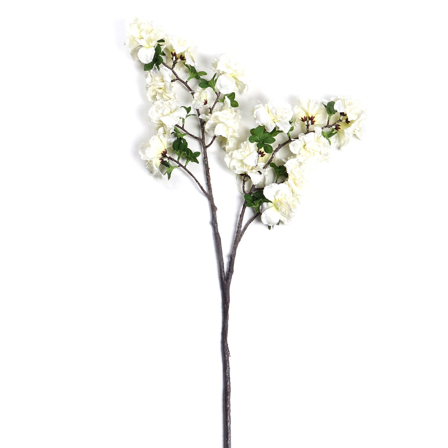 White Azalea Faux Flower Stem Single