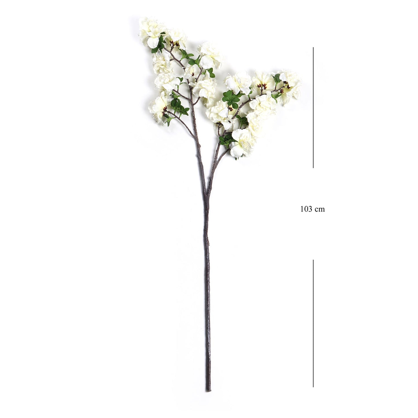 White Azalea Faux Flower Stem Single
