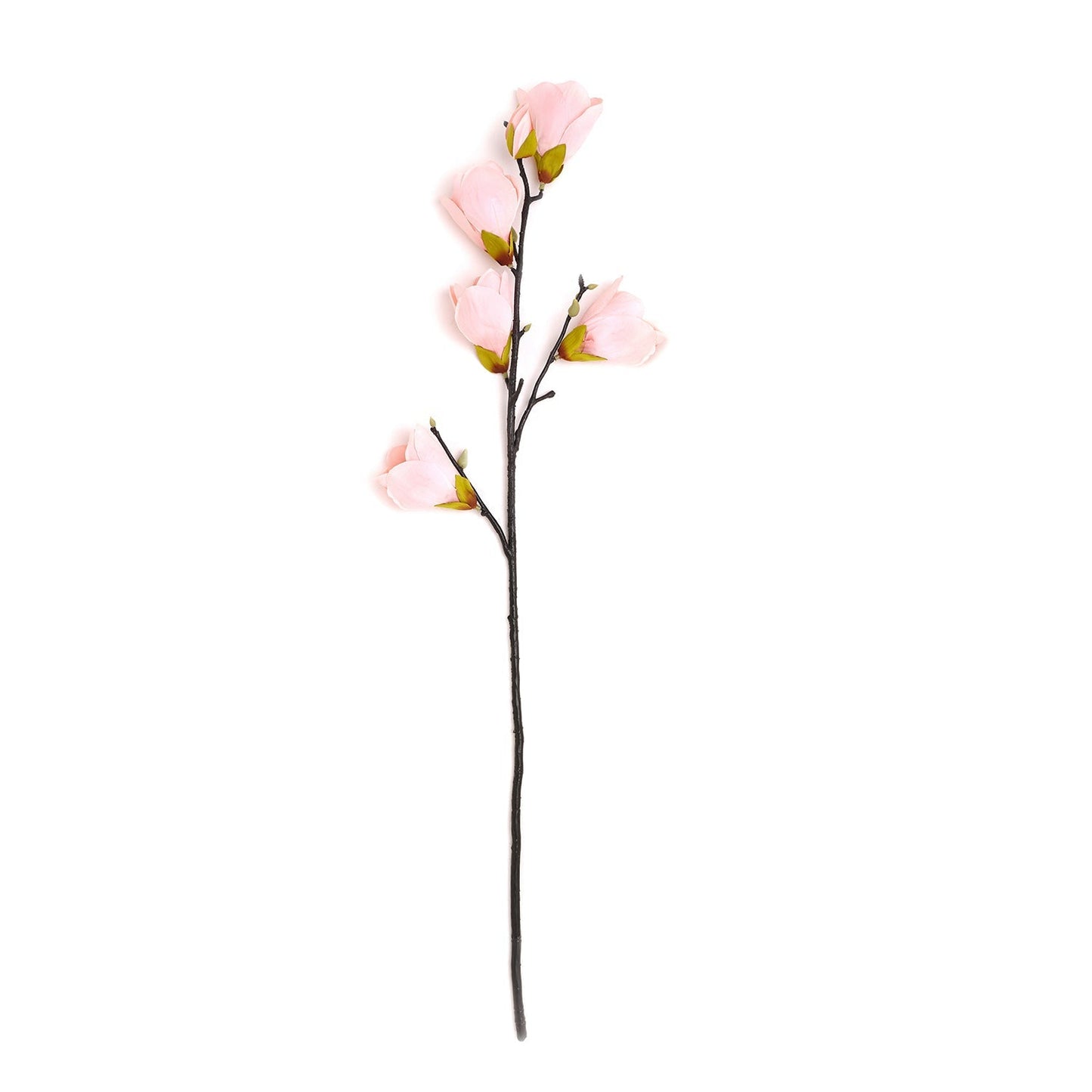 Pink Magnolia Faux Flower Stem - Single