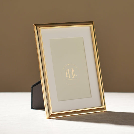 Gold Plated Classic Metal Photo Frame - Small
