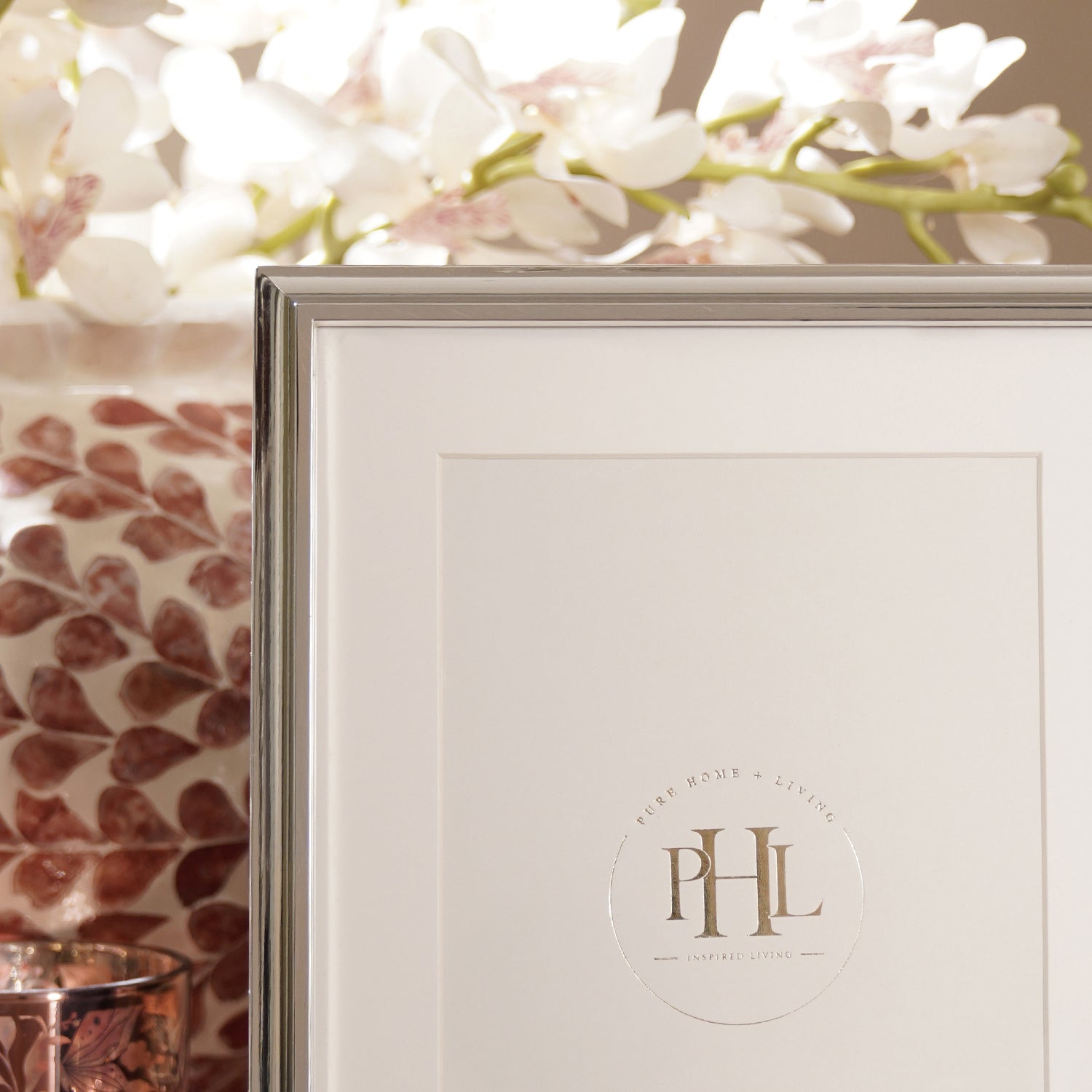 Silver Plated Metallic Photo Frame - Medium