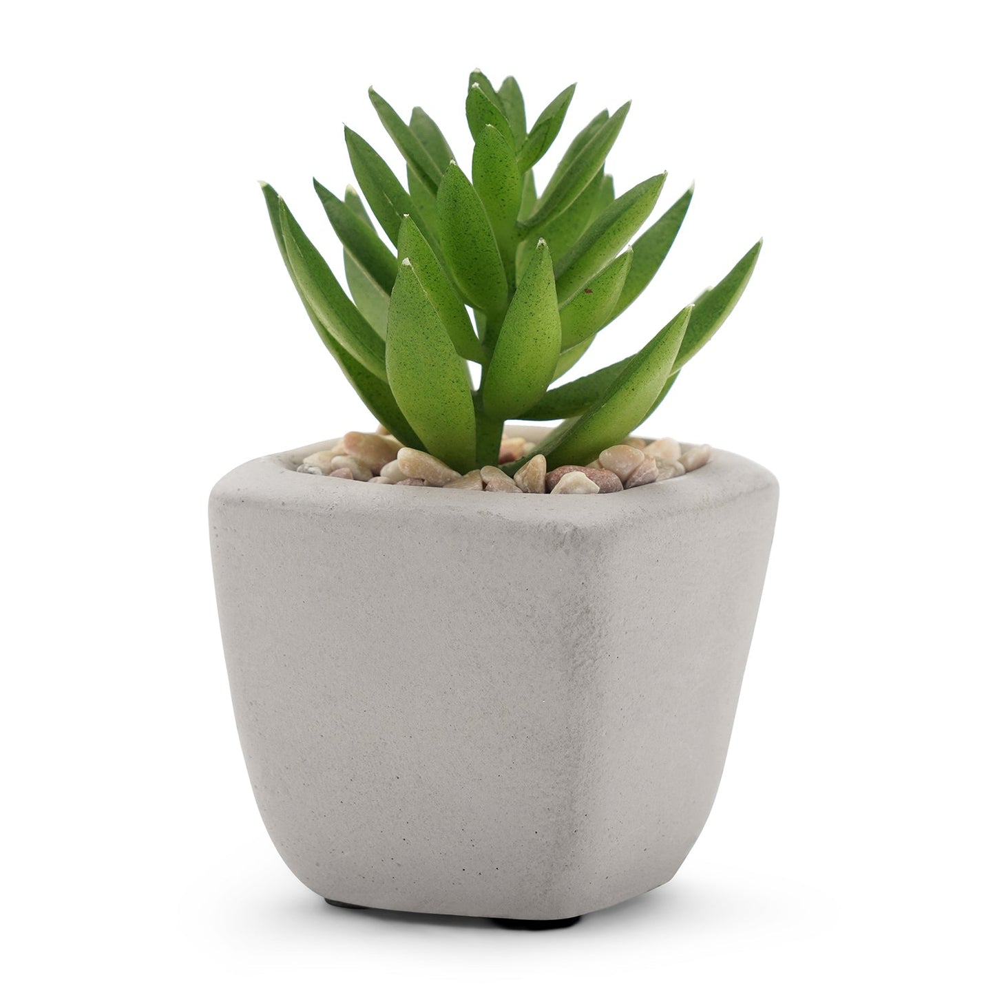 Green Artificial Succulents With Pot
