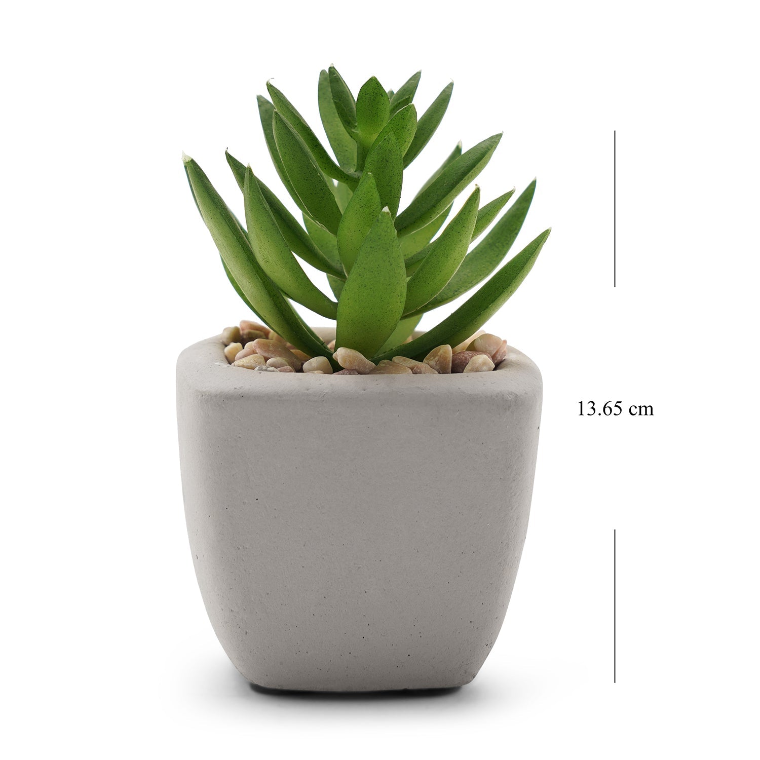 Green Artificial Succulents With Pot
