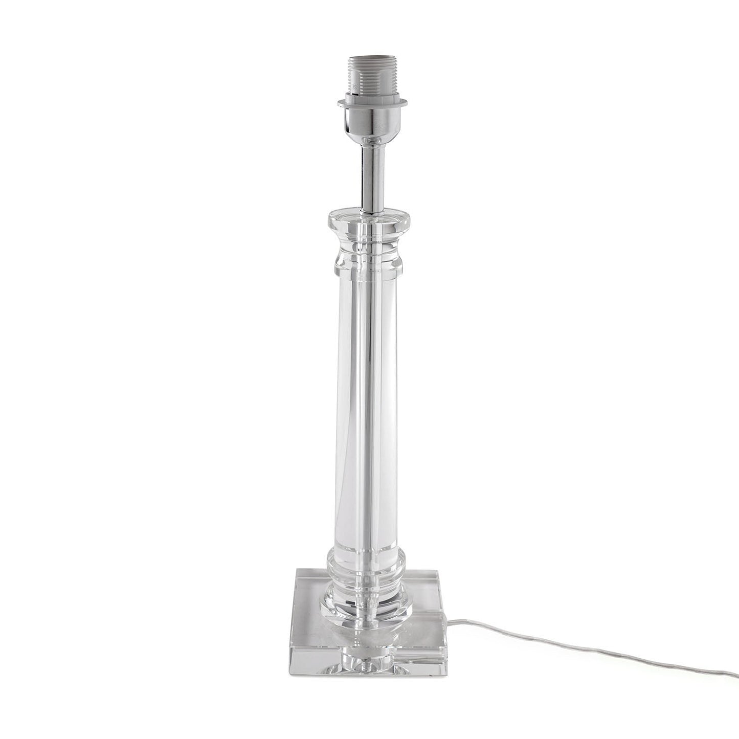 Clear Linear Crystal Table Lamp - Large (without shade)