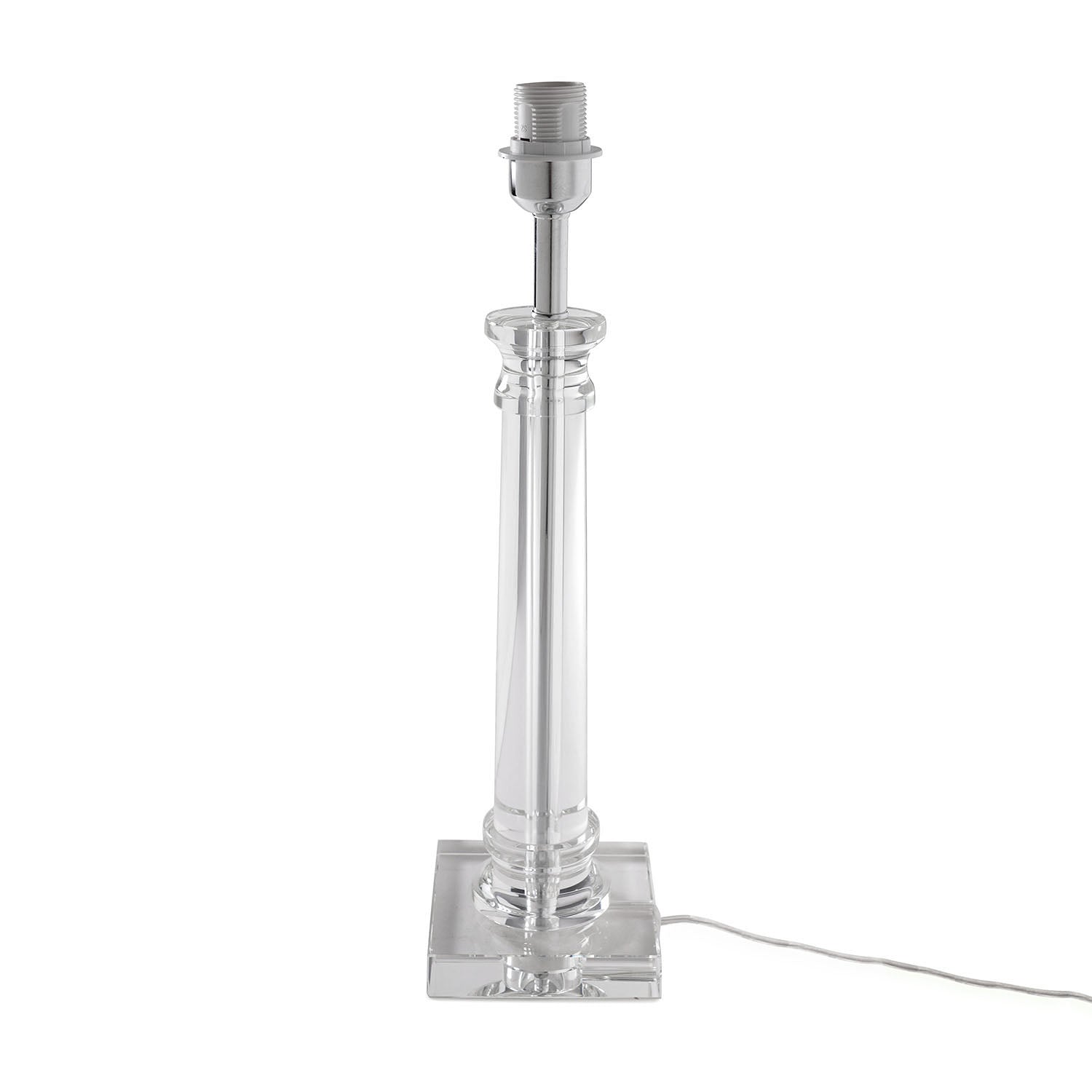 Clear Linear Crystal Table Lamp - Large (without shade)