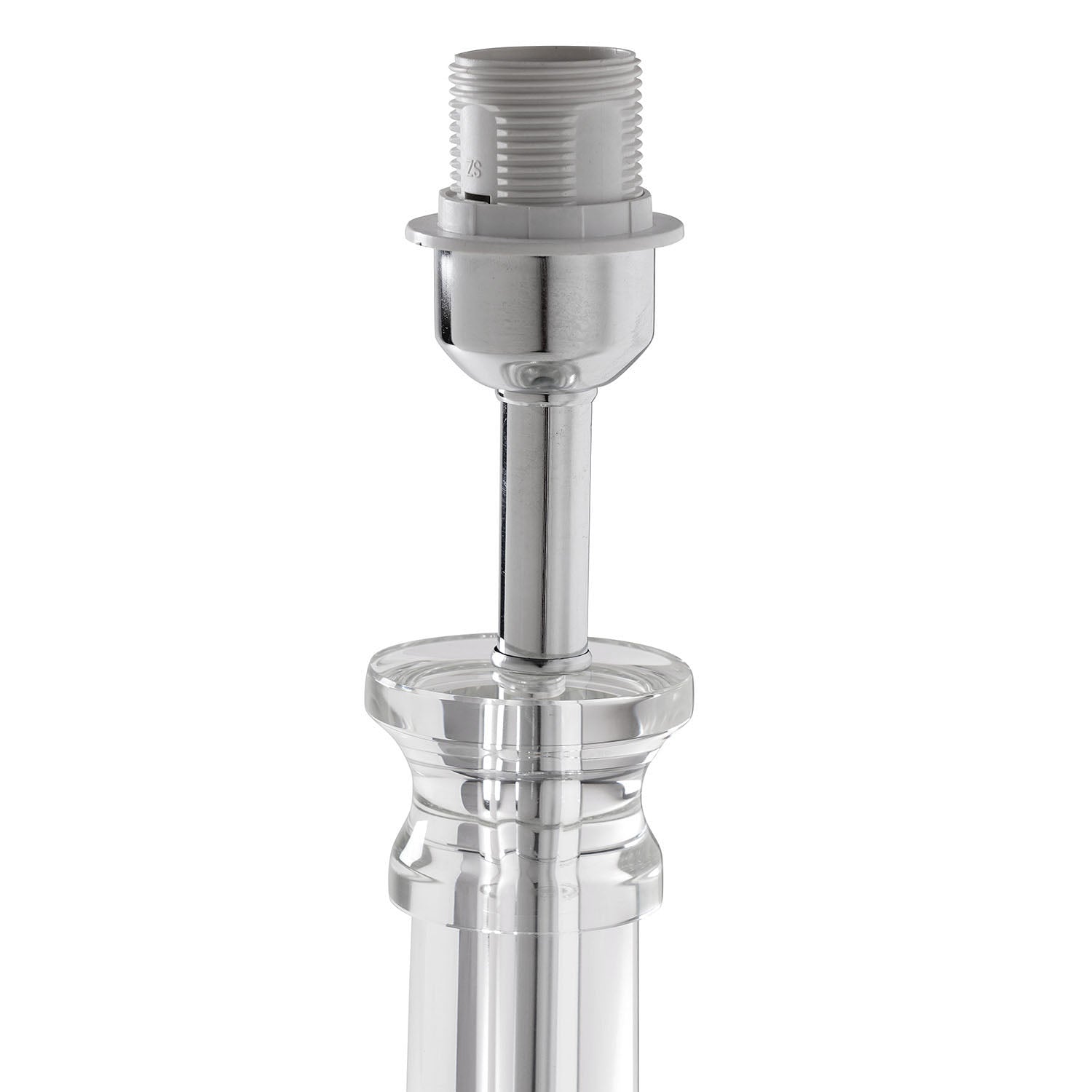 Clear Linear Crystal Table Lamp - Large (without shade)