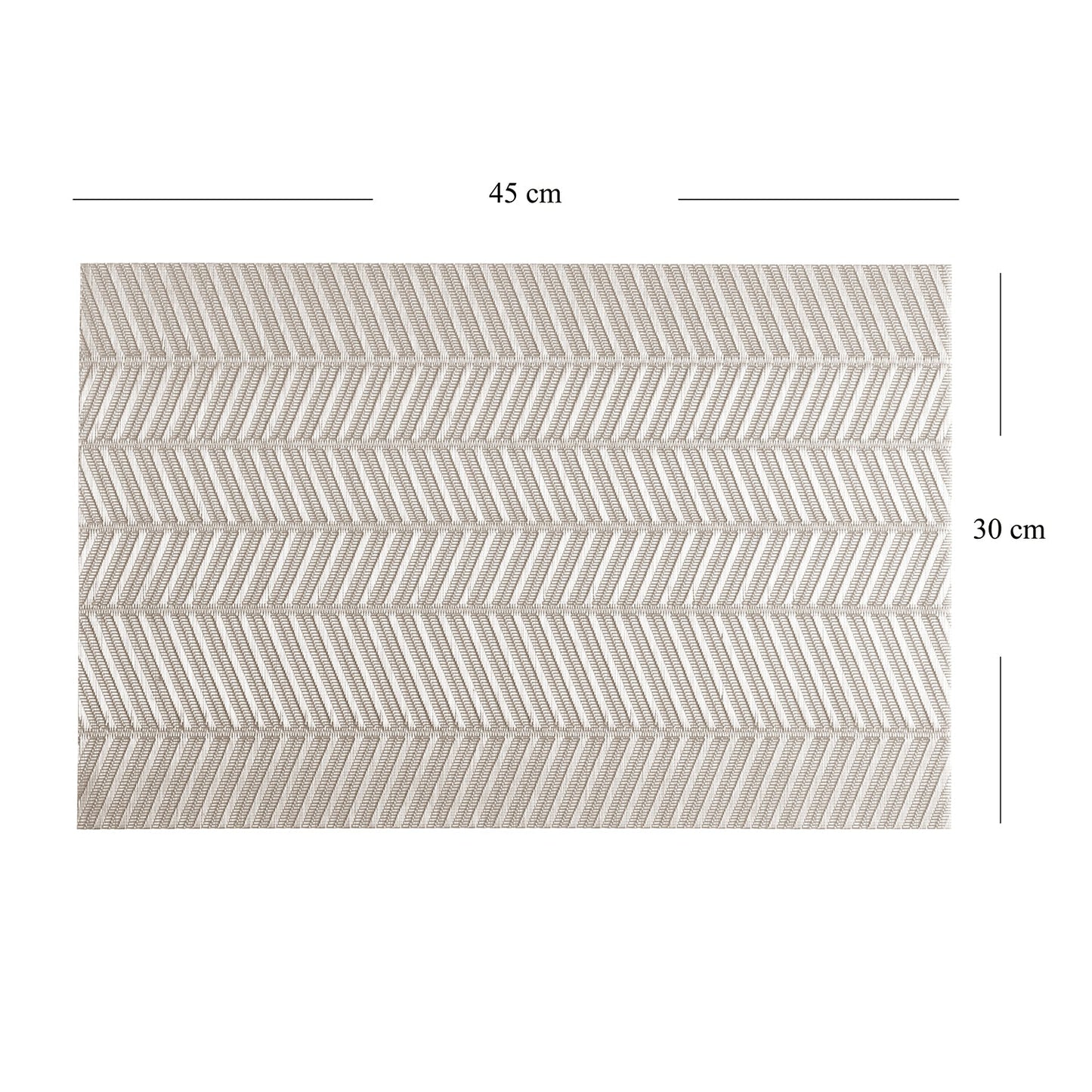 Cream Mesh PVC Placemat - Single