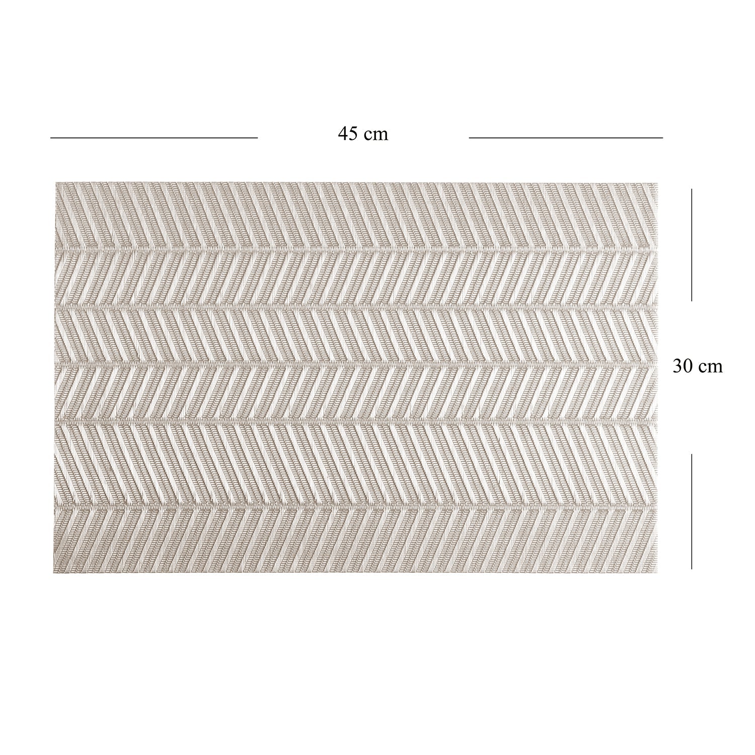 Cream Mesh PVC Placemat - Single