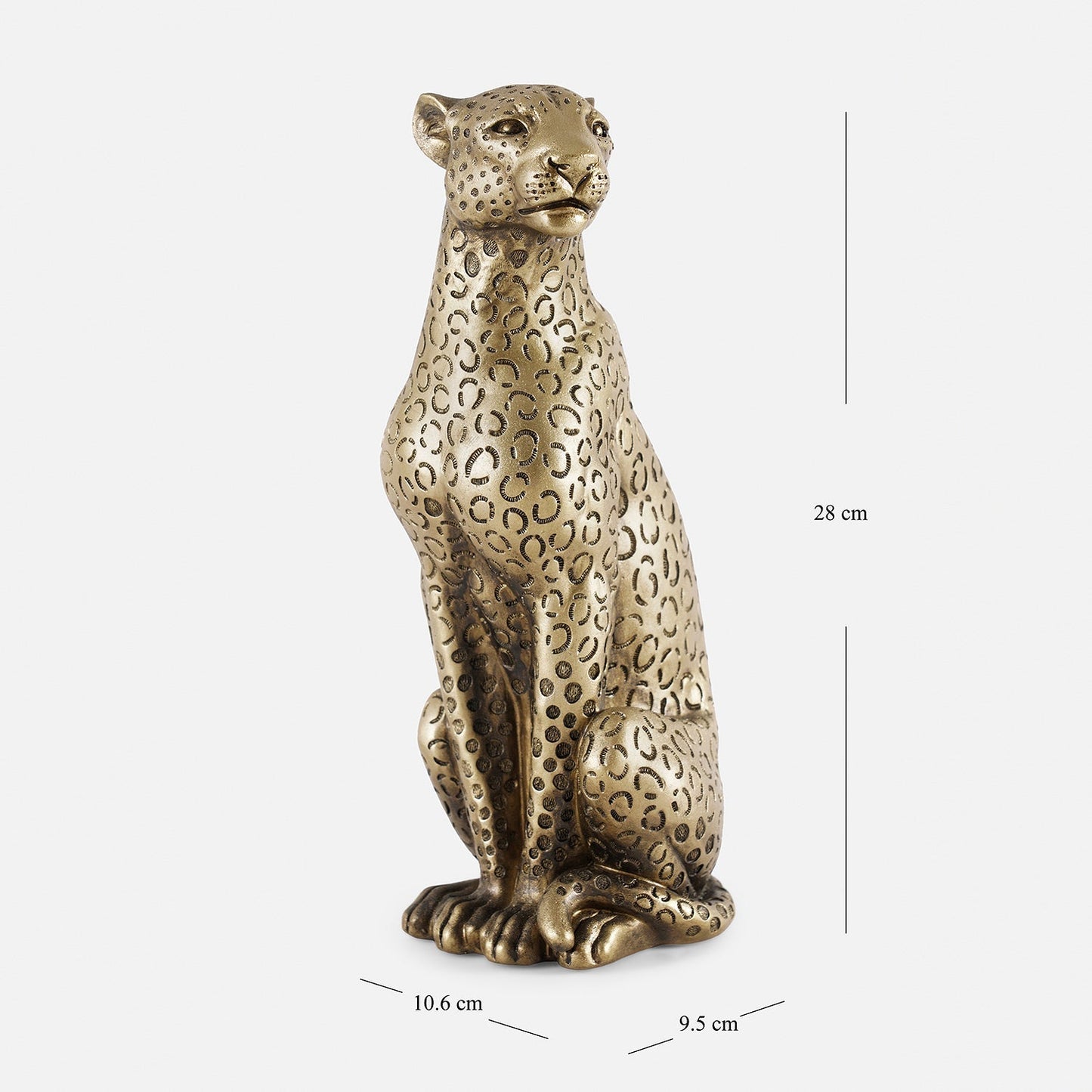Resting Leopard Figurine