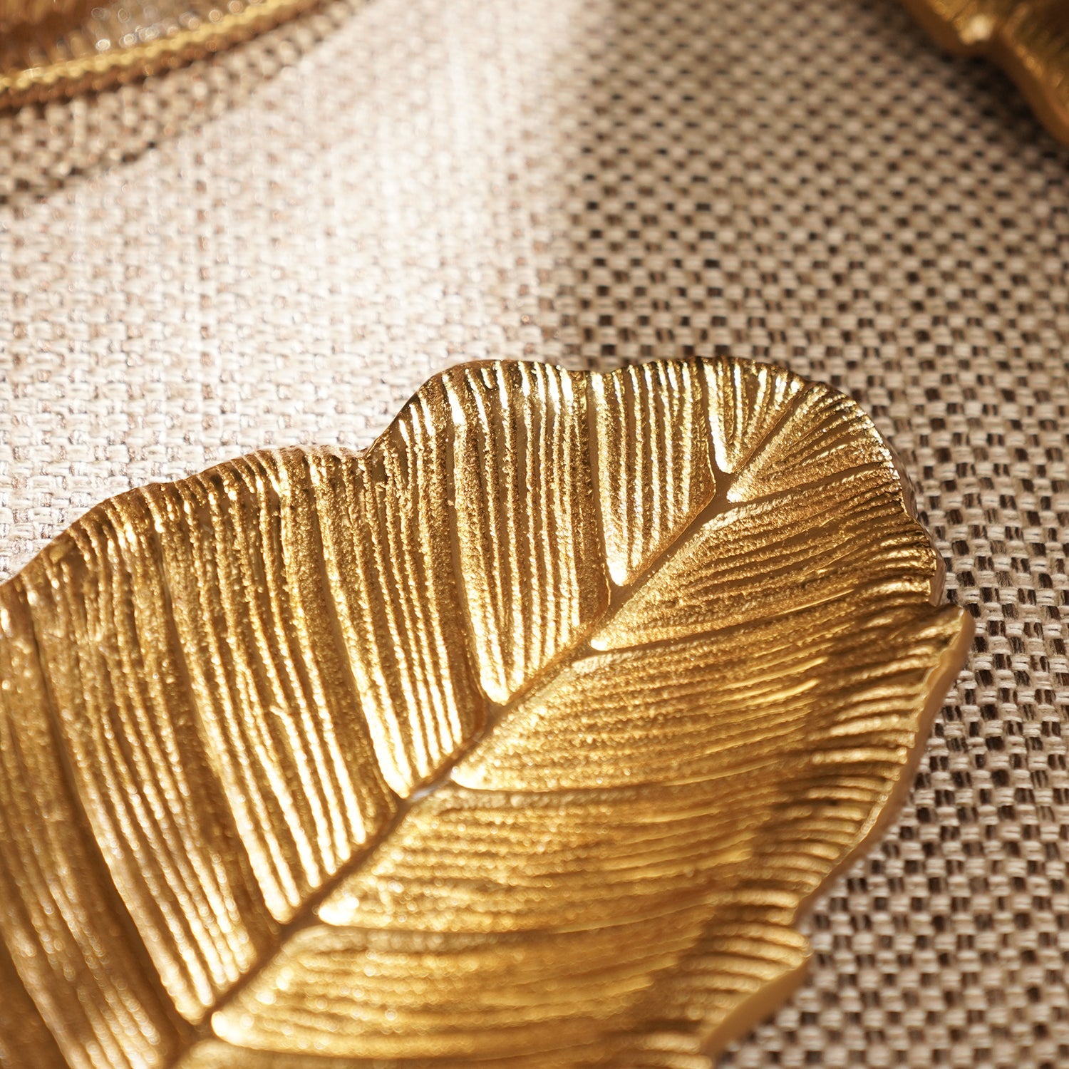 Gold Haven Leaf Shaped Platter