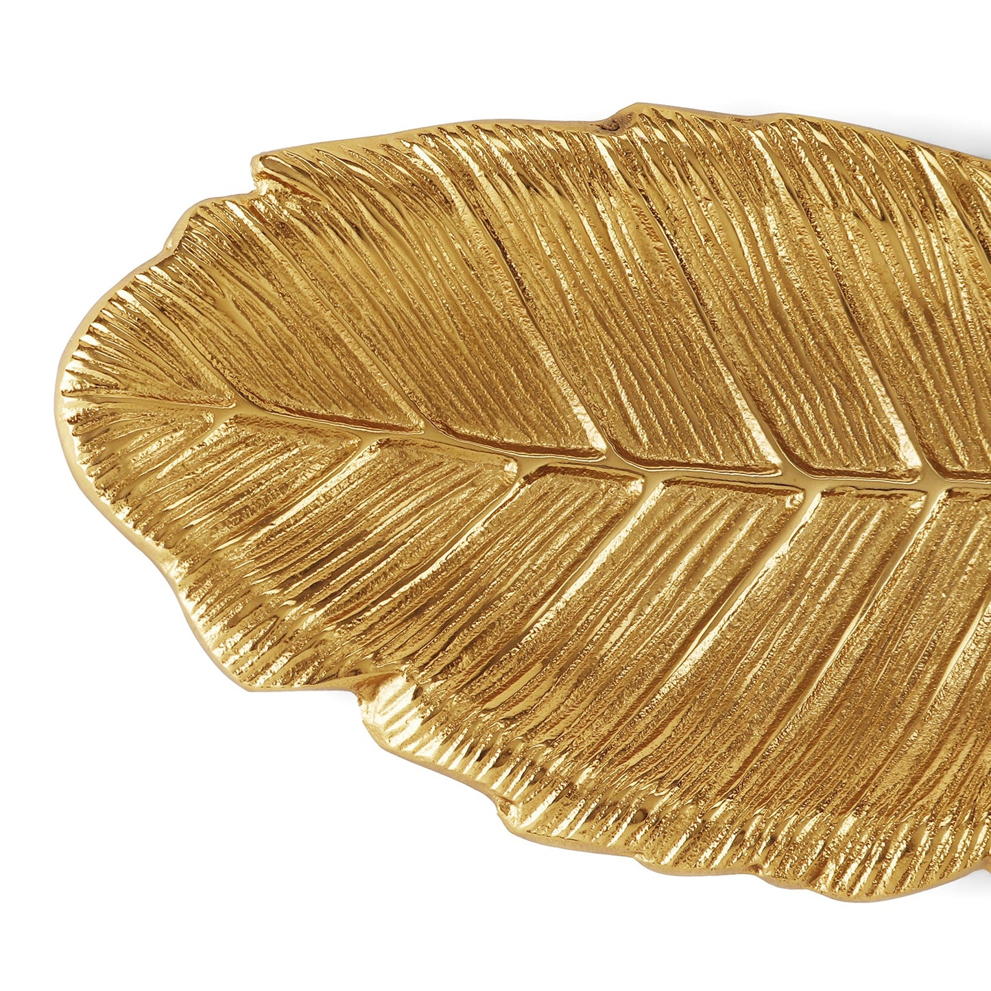 Gold Haven Leaf Shaped Platter