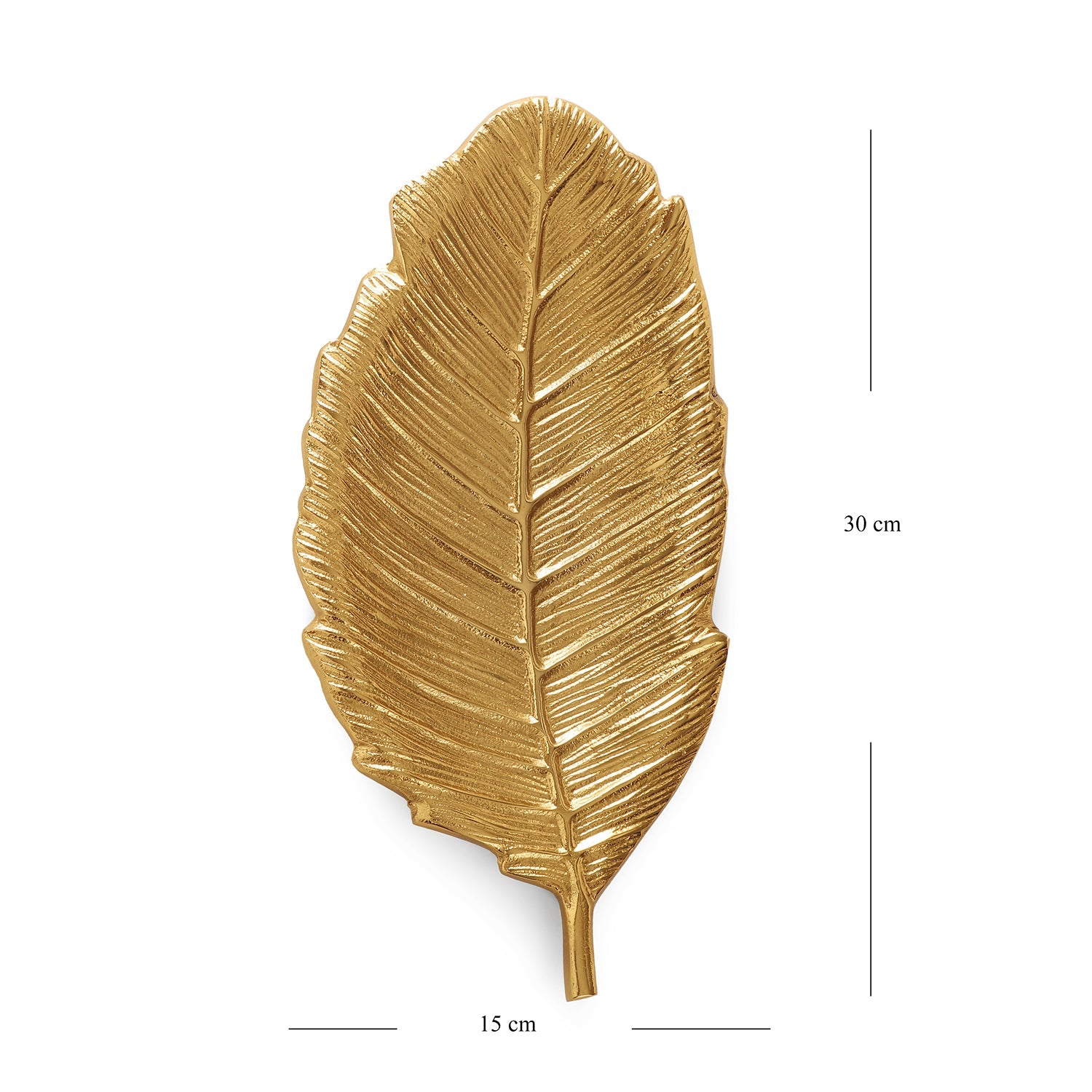 Gold Haven Leaf Shaped Platter