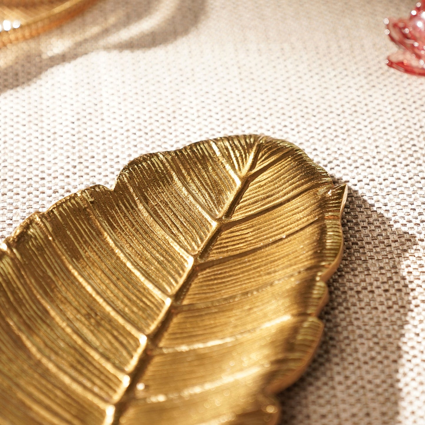 Gold Haven Leaf Shaped Platter - Large