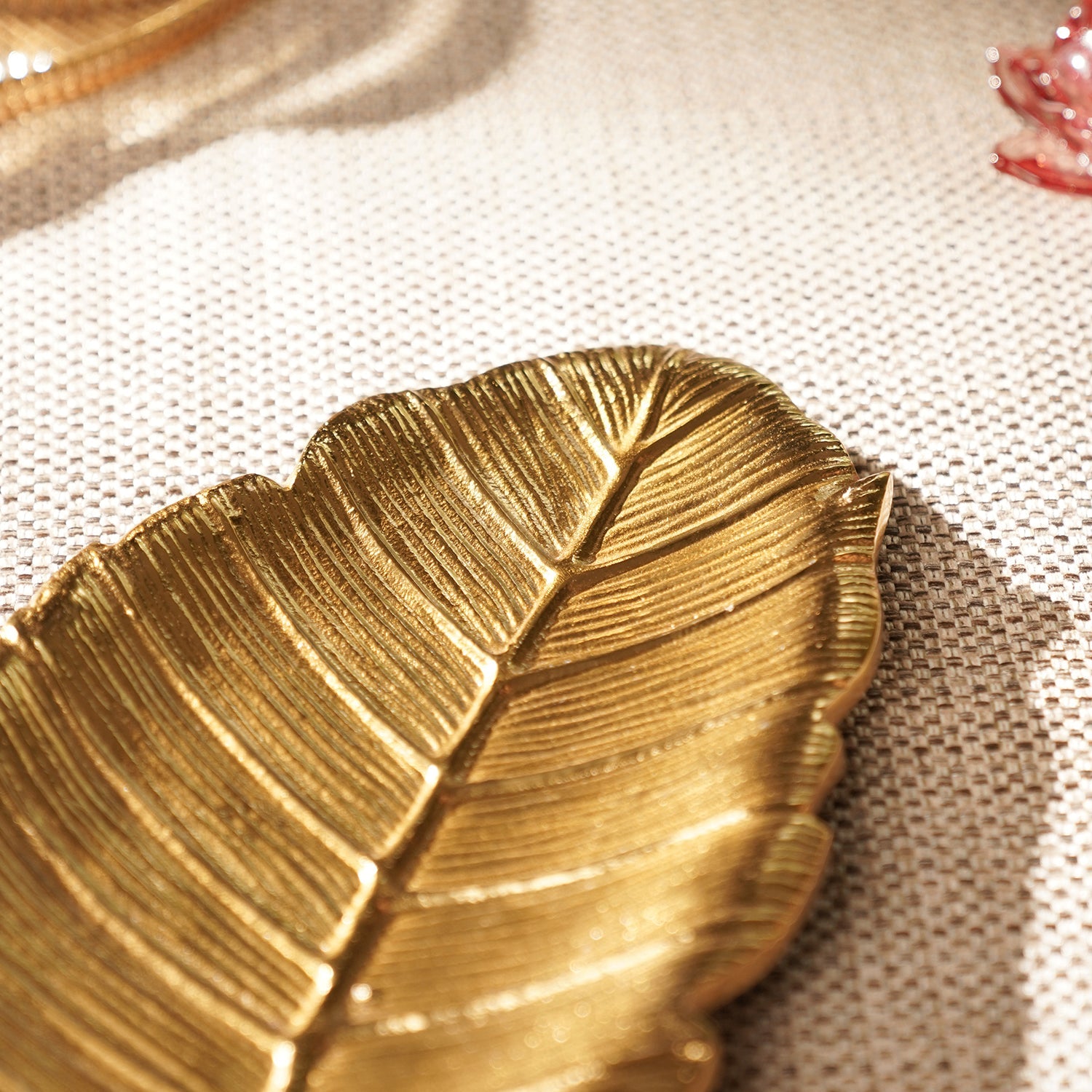 Gold Haven Leaf Shaped Platter - Large