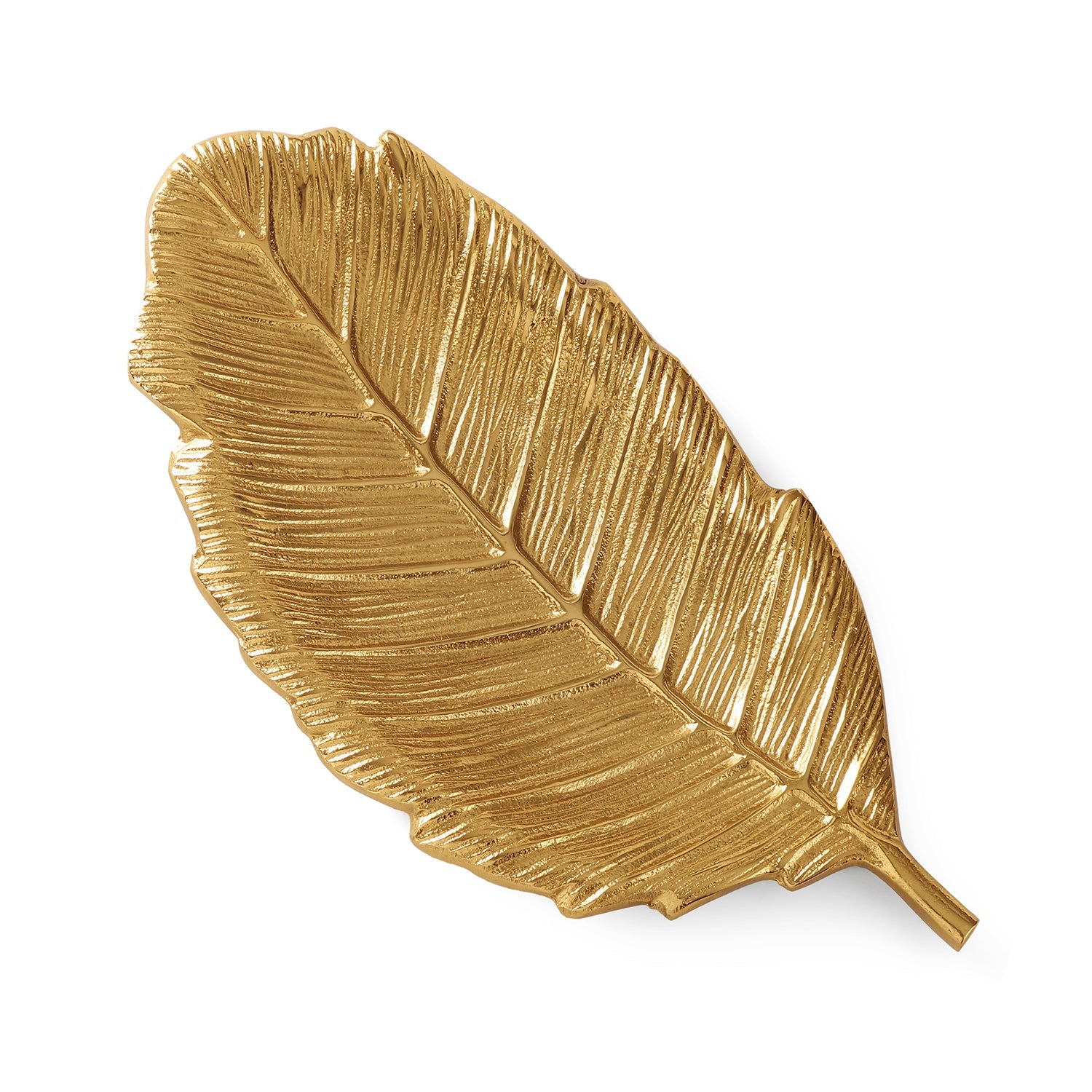 Gold Haven Leaf Shaped Platter - Large