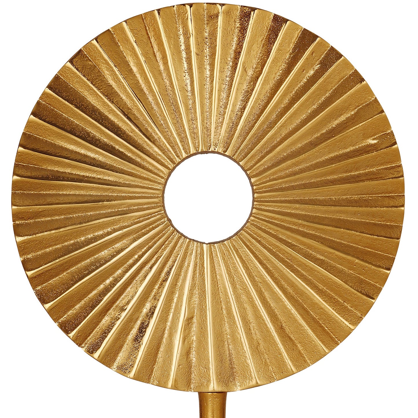 Large Gold Lotus Leaf Stand