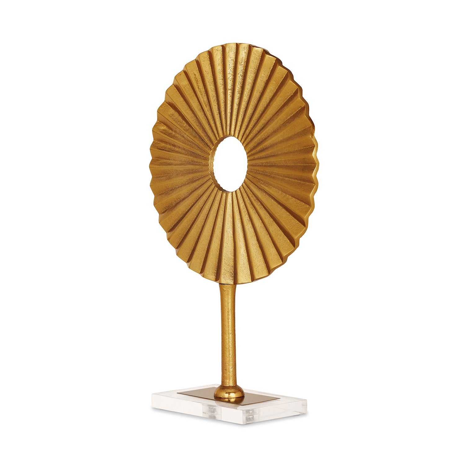 Gold Lotus Leaf Stand - Small