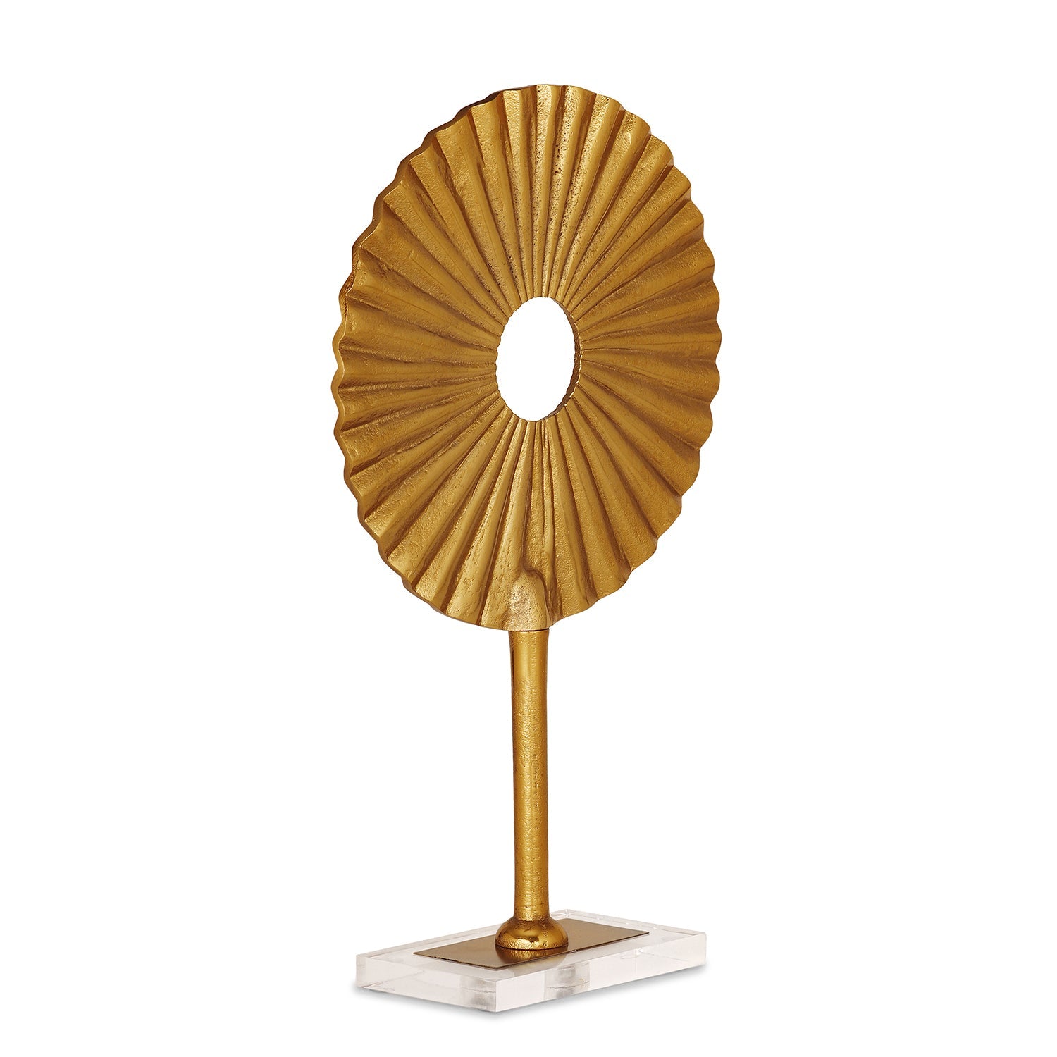 Gold Lotus Leaf Stand - Small