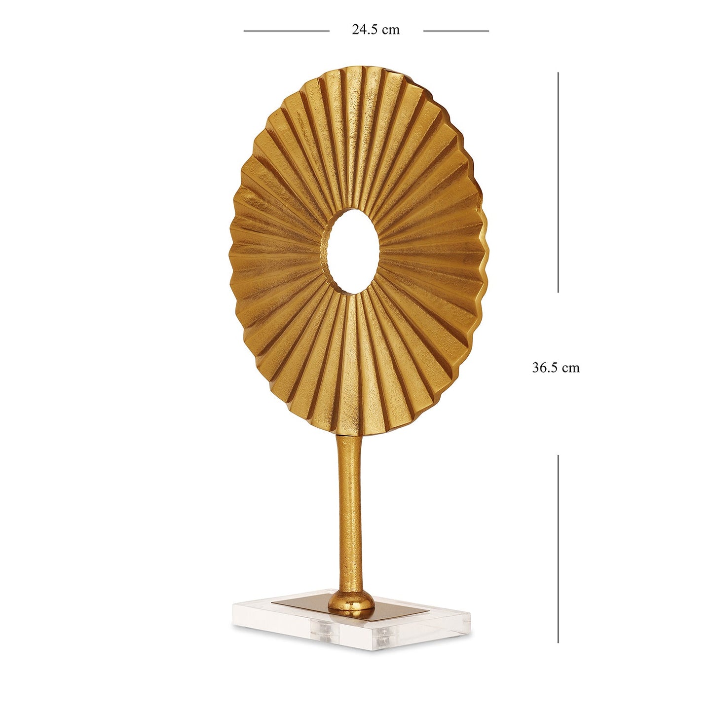 Gold Lotus Leaf Stand - Small