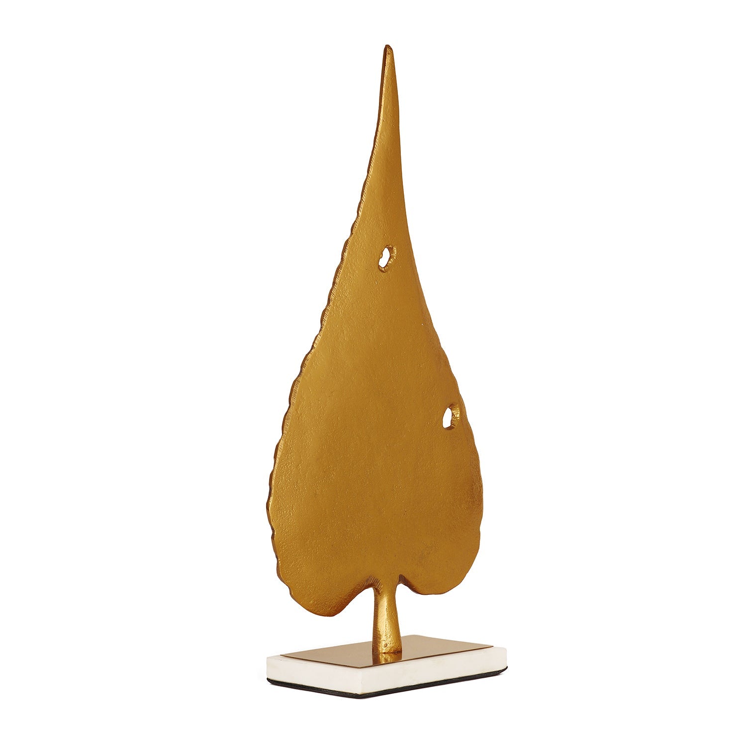 Gold Metal Leaf Stand - Large