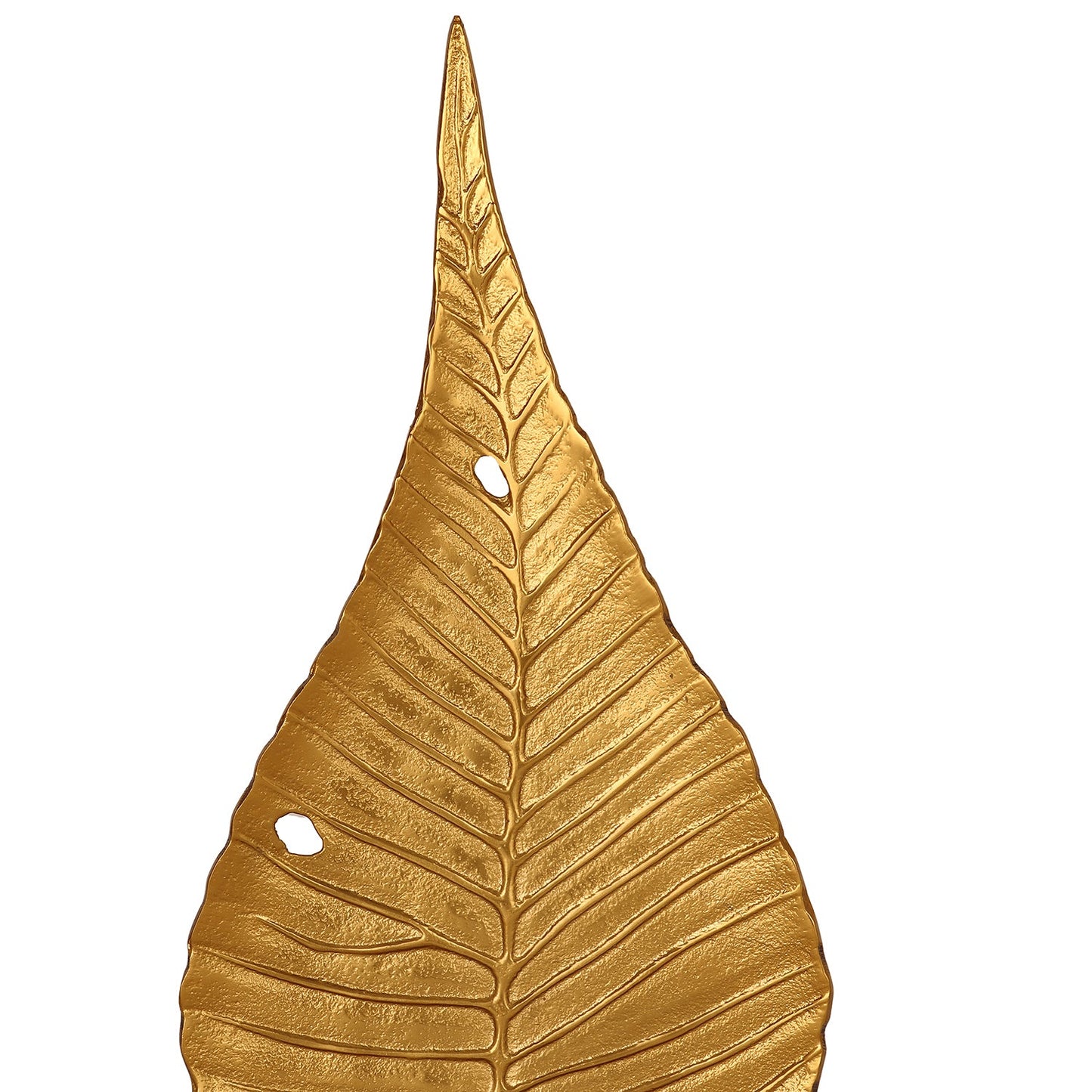 Gold Metal Leaf Stand - Large