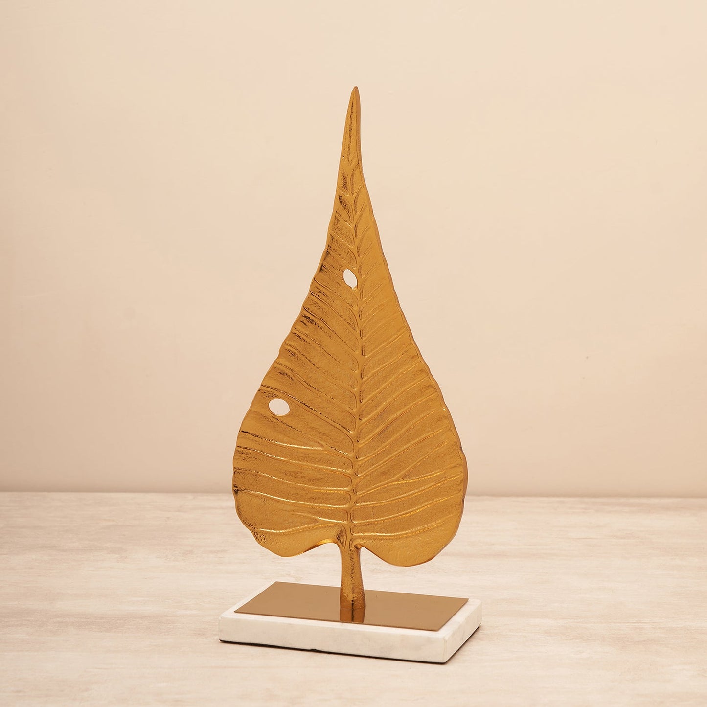 Gold Metal Leaf Stand