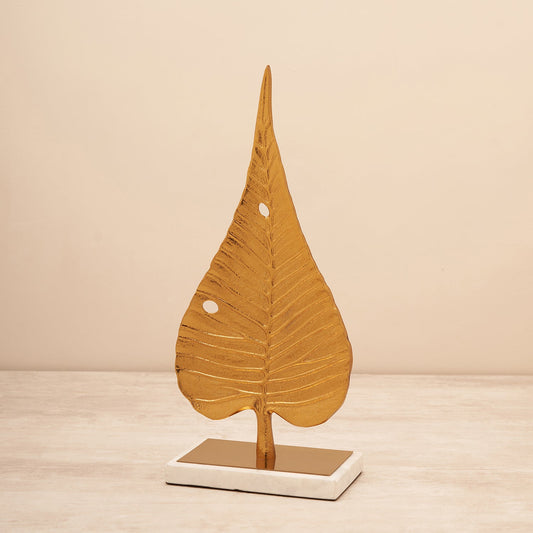 Gold Metal Leaf Stand