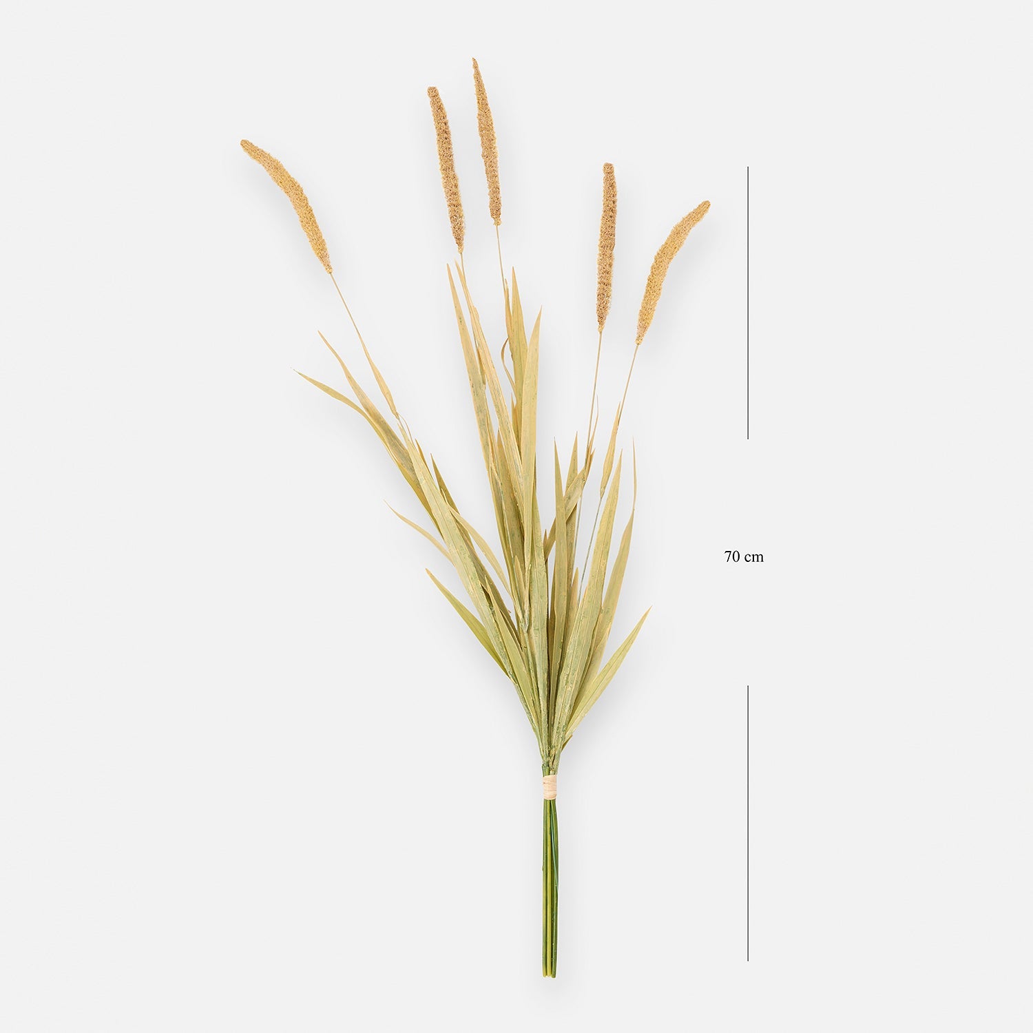 Brown Dry Bristlegrass Herb Artificial Stem - Single