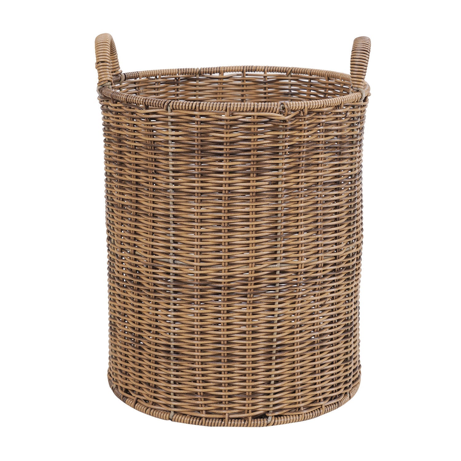 Natural Round Heather Wicker Bin