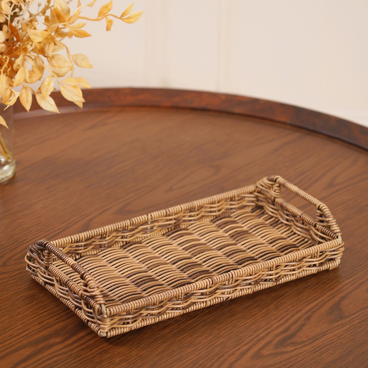 Natural Heather Chic Wicker Tray